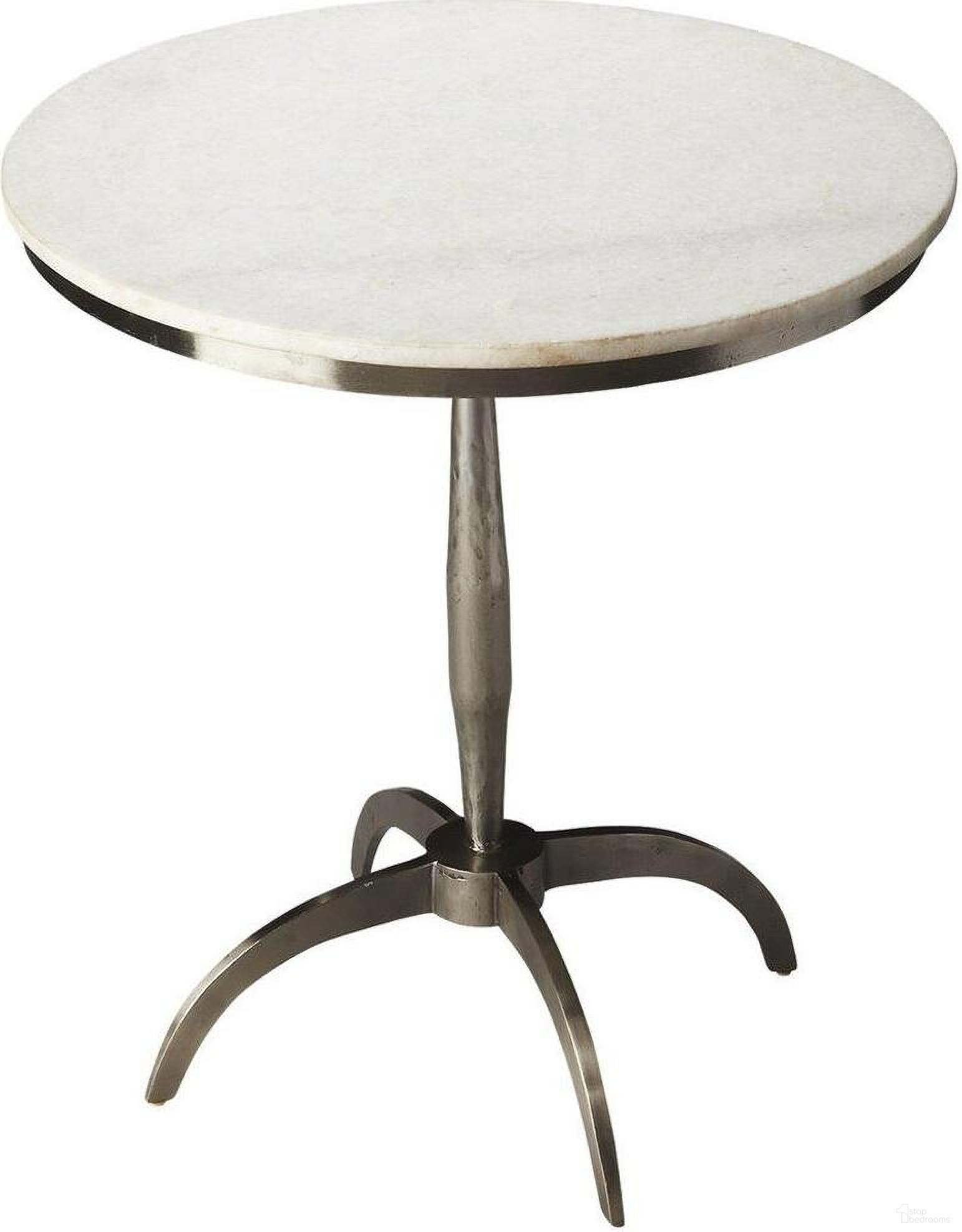 Palmilla Marble And Metal Accent Table In Loft