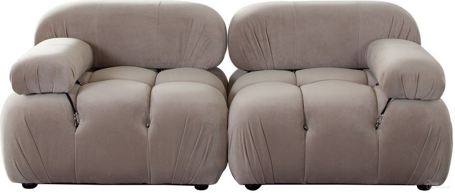 The appearance of Paloma 2Pc Modular 74 Inch Sofa In Mink Tan Velvet designed by Diamond Sofa in the modern / contemporary interior design. This tan piece of furniture was selected by 1StopBedrooms from Paloma Collection to add a touch of cosiness and style into your home. Sku: PALOMALCTN;PALOMARCTN. Material: Velvet.