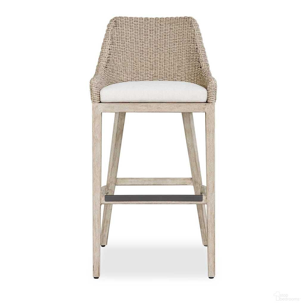 The appearance of Paloma Outdoor Wicker Bar Stool In Gray and White designed by Uttermost in the coastal interior design. This gray and white piece of furniture was selected by 1StopBedrooms from Paloma Collection to add a touch of cosiness and style into your home. Sku: 53109. Material: Wood.