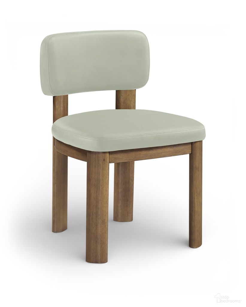 Paloma Vegan Leather Upholstered Dining Chair Set of 2 In Mint