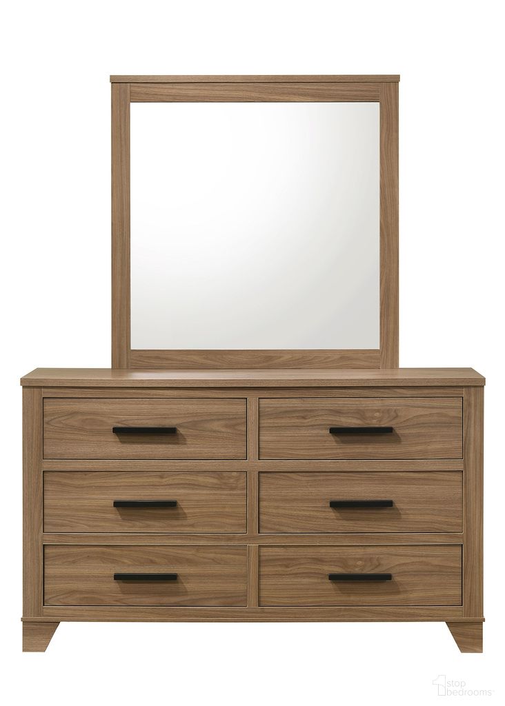 The appearance of Panelli Dresser In Walnut designed by Furniture of America in the transitional interior design. This walnut piece of furniture was selected by 1StopBedrooms from Panelli Collection to add a touch of cosiness and style into your home. Sku: FM72017BR-D. Material: Rubberwood.