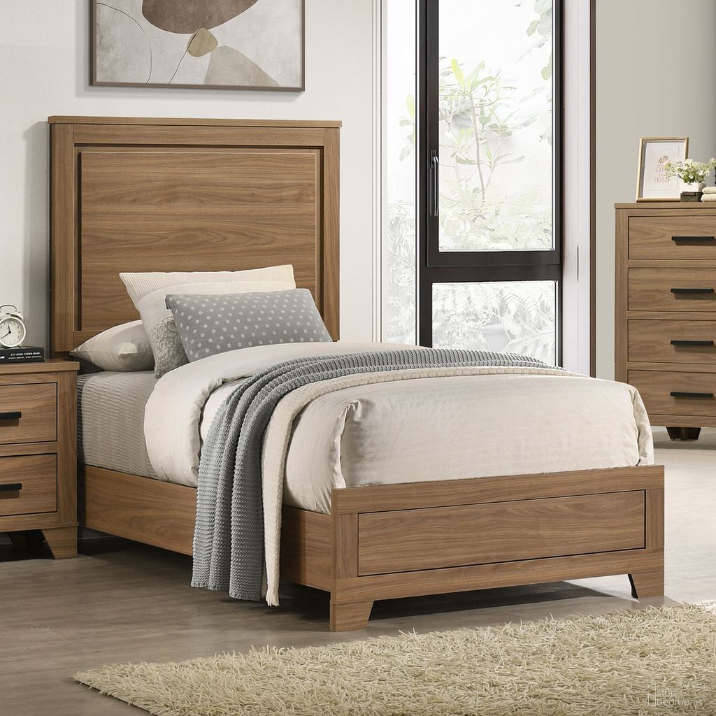 Panelli Twin Bed In Walnut
