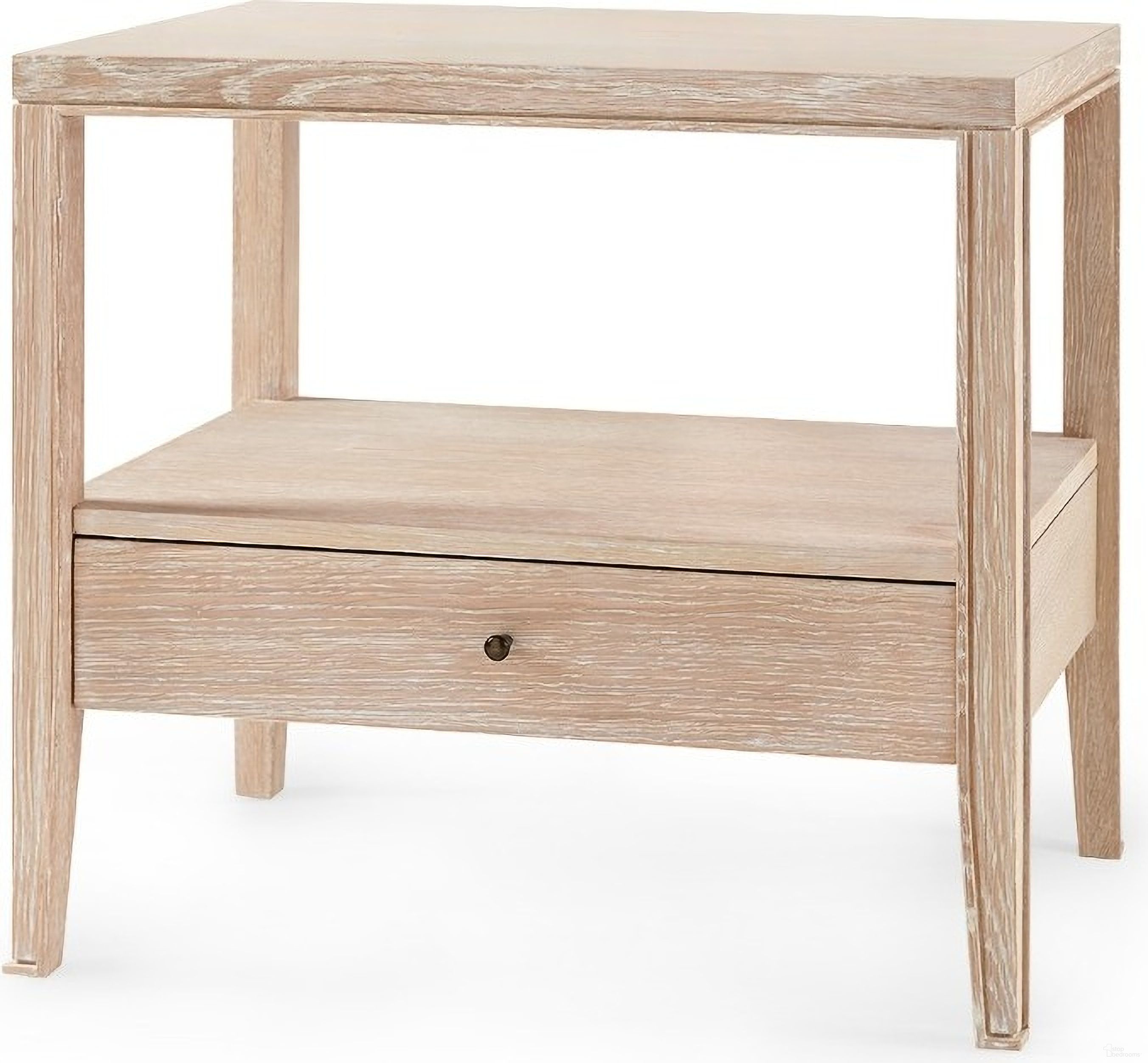 The appearance of Paola 1-Drawer Side Table In Sand designed by Villa & House in the transitional interior design. This sand piece of furniture was selected by 1StopBedrooms from Paola Collection to add a touch of cosiness and style into your home. Sku: PAO-110-99. Material: Wood.