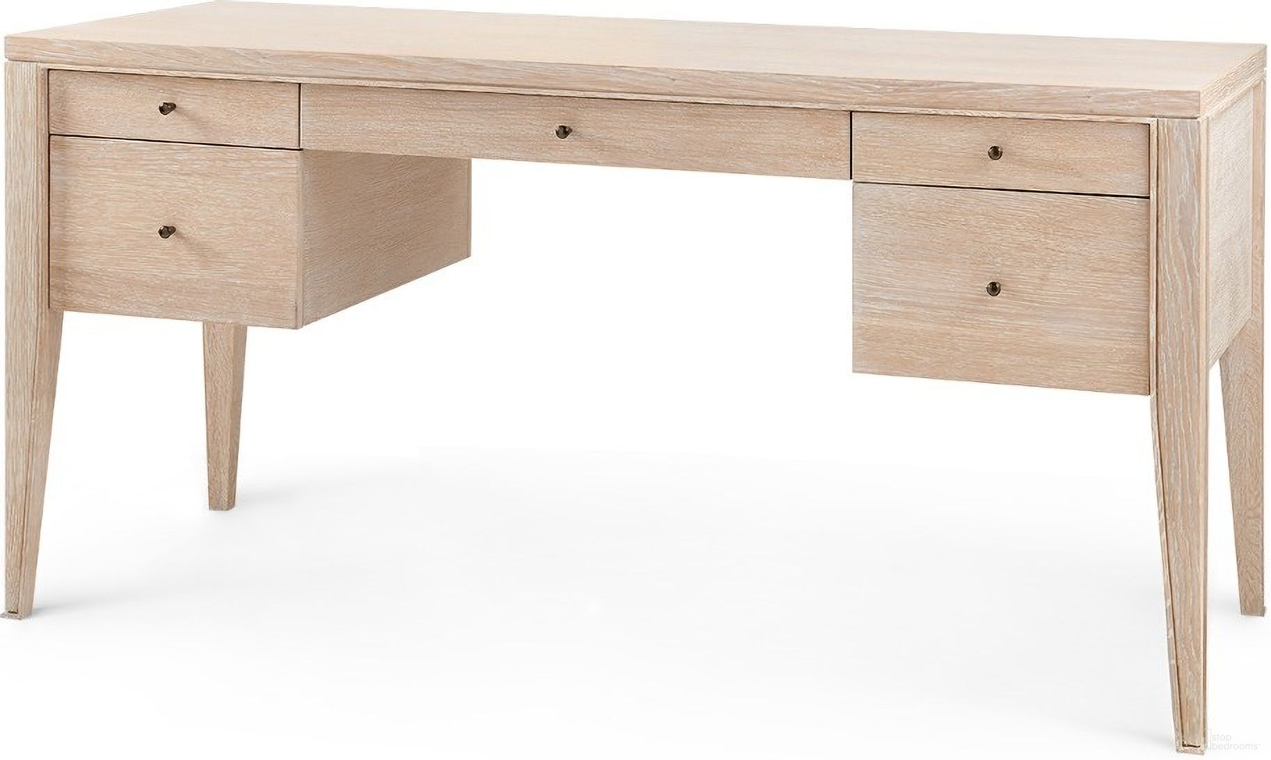 The appearance of Paola Desk In Sand designed by Villa & House in the transitional interior design. This sand piece of furniture was selected by 1StopBedrooms from Paola Collection to add a touch of cosiness and style into your home. Sku: PAO-350-99. Material: Wood.