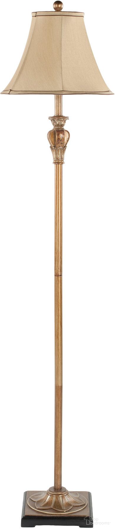 The appearance of Paola Gold and Beige 61 Inch Floor Lamp designed by Safavieh in the traditional interior design. This gold piece of furniture  was selected by 1StopBedrooms from Safavieh LIT Collection to add a touch of cosiness and style into your home. Sku: LIT4034A. Material: Resin.