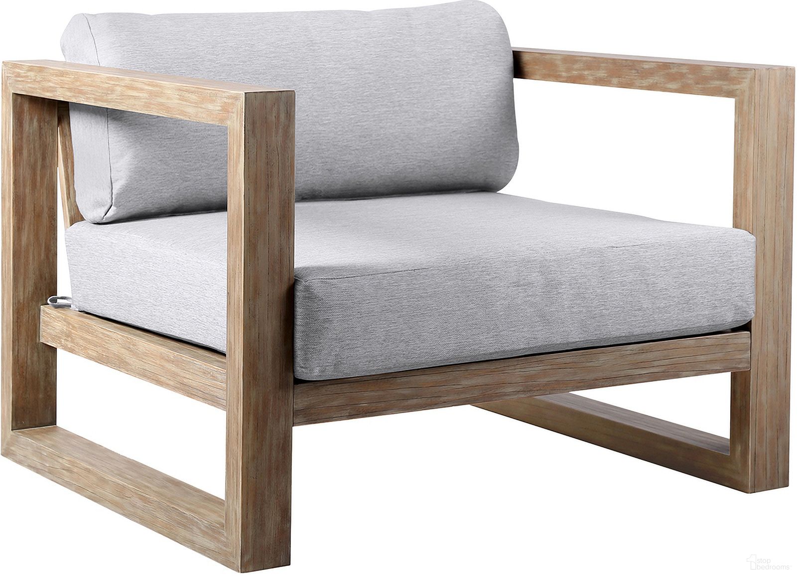 The appearance of Paradise Outdoor Light Eucalyptus Wood Lounge Chair with Gray Cushions In Brown designed by Armen Living in the modern / contemporary interior design. This brown piece of furniture  was selected by 1StopBedrooms from Paradise Collection to add a touch of cosiness and style into your home. Sku: LCPRCHLALT. Material: Wood.