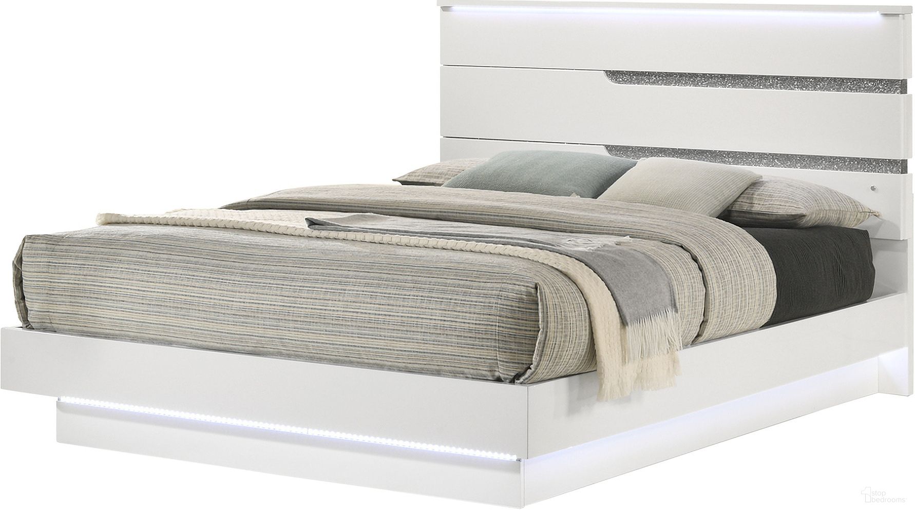 The appearance of Paradox King Bed In White designed by New Classic in the modern / contemporary interior design. This white piece of furniture  was selected by 1StopBedrooms from Paradox Collection to add a touch of cosiness and style into your home. Sku: B69-110;B69-120;B69-130. Bed Type: Panel Bed. Material: Wood. Bed Size: King.