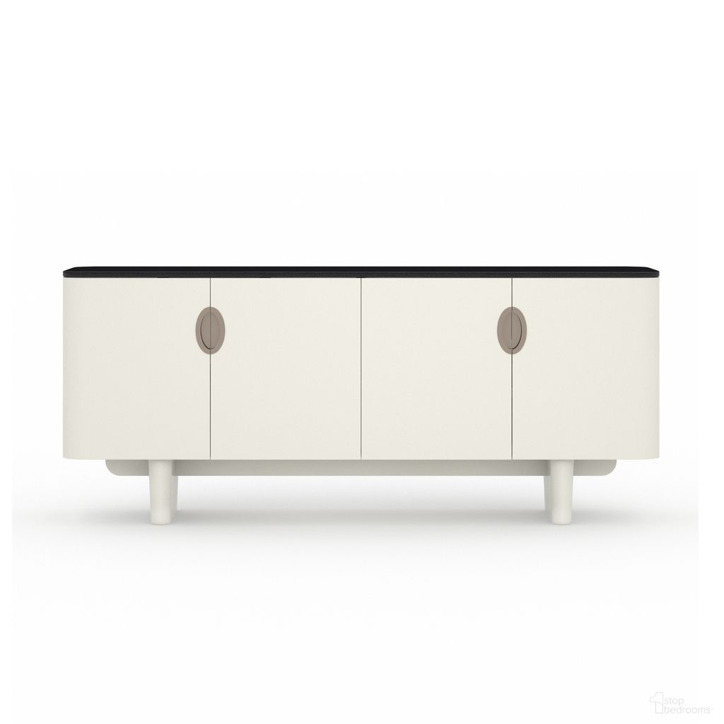 The appearance of Paragon Sideboard In Cream designed by Caracole in the modern / contemporary interior design. This cream piece of furniture  was selected by 1StopBedrooms from Paragon Collection to add a touch of cosiness and style into your home. Sku: CLA-024-252. Material: Marble.
