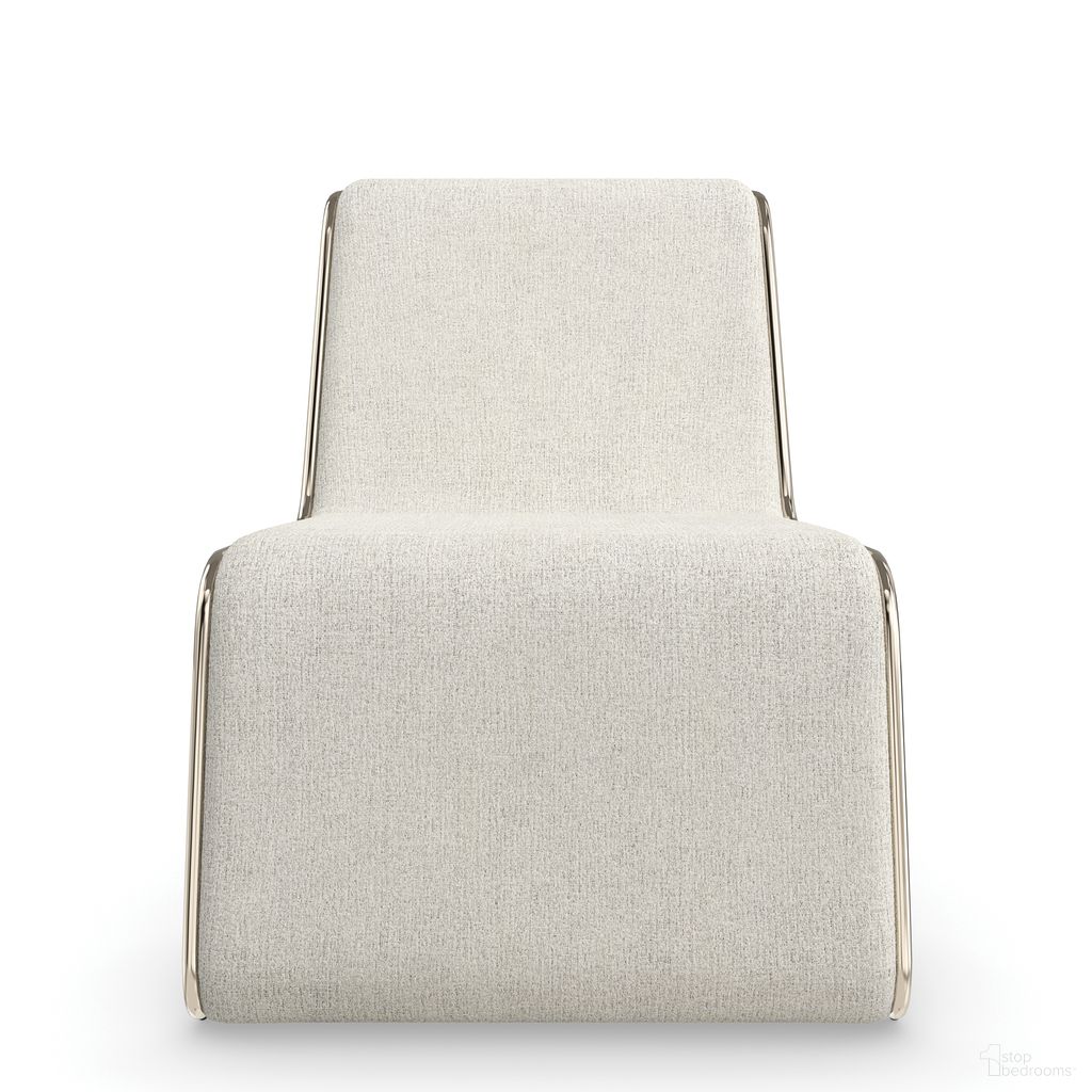 The appearance of Parallax Accent Chair In Cream designed by Caracole in the modern / contemporary interior design. This cream piece of furniture was selected by 1StopBedrooms from Parallax Collection to add a touch of cosiness and style into your home. Sku: UPH-023-230-A. Material: Metal.