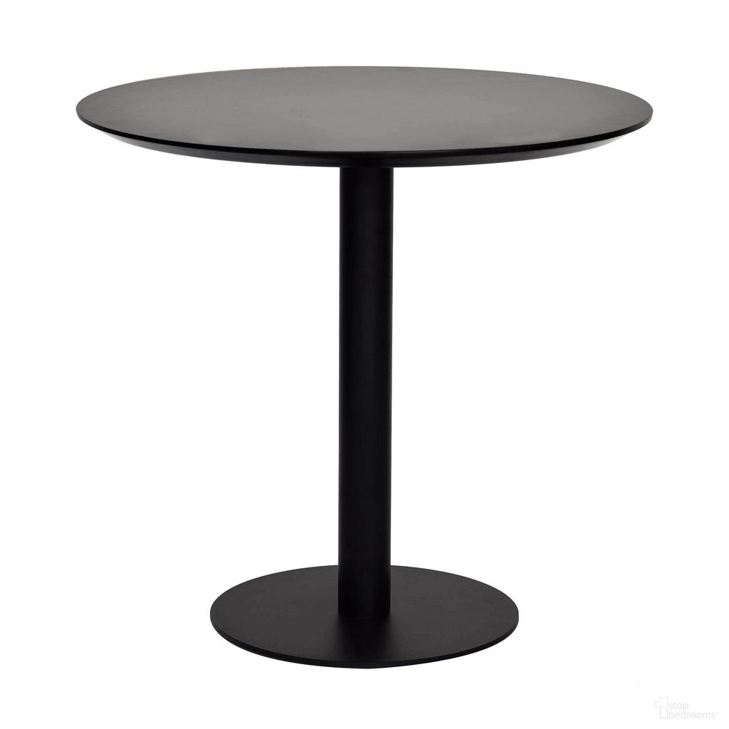The appearance of Paras 32 Inch Bistro Table In Black designed by Euro Style in the modern / contemporary interior design. This black piece of furniture  was selected by 1StopBedrooms from Paras Collection to add a touch of cosiness and style into your home. Sku: 90134-BLK. Table Base Style: Pedestal. Table Top Shape: Round. Material: MDF. Size: 32".