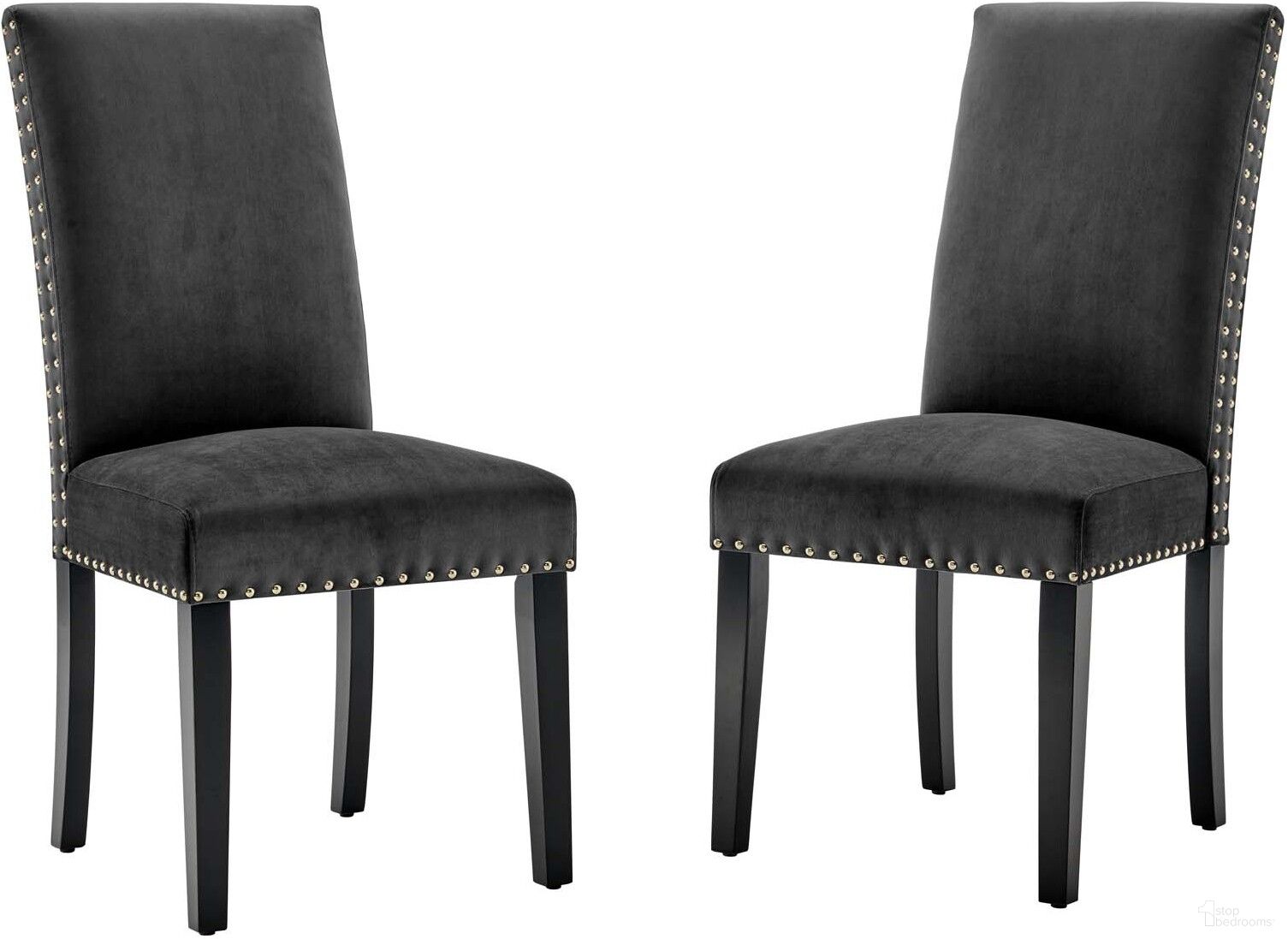 The appearance of Parcel Performance Velvet Dining Side Chairs Set of 2 In Charcoal designed by Modway in the modern / contemporary interior design. This charcoal piece of furniture was selected by 1StopBedrooms from Parcel Collection to add a touch of cosiness and style into your home. Sku: EEI-3779-CHA. Material: MDF. Chair Type: Side Chair.