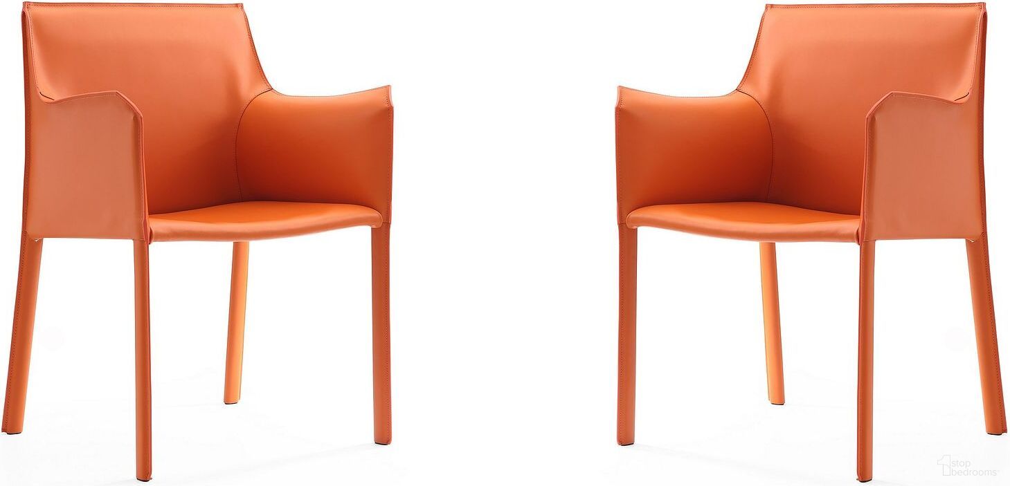 The appearance of Paris Armchair in Coral (Set of 2) designed by Manhattan Comfort in the modern / contemporary interior design. This coral piece of furniture was selected by 1StopBedrooms from Paris Collection to add a touch of cosiness and style into your home. Sku: DC034-CO;DC034-CO. Material: Metal. Chair Type: Arm Chair.