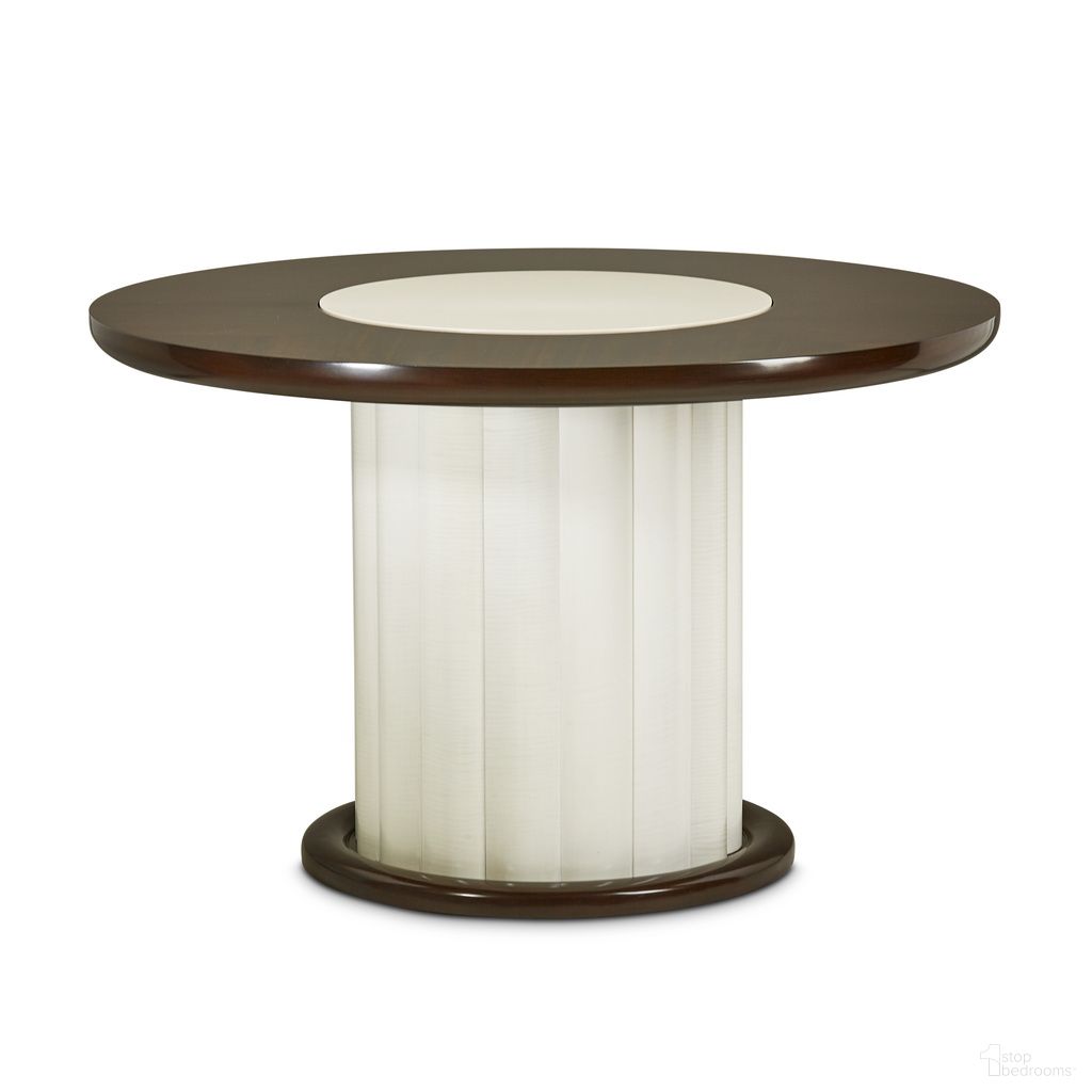 Paris Chic 48 Inch Round Dining Table In Espresso
