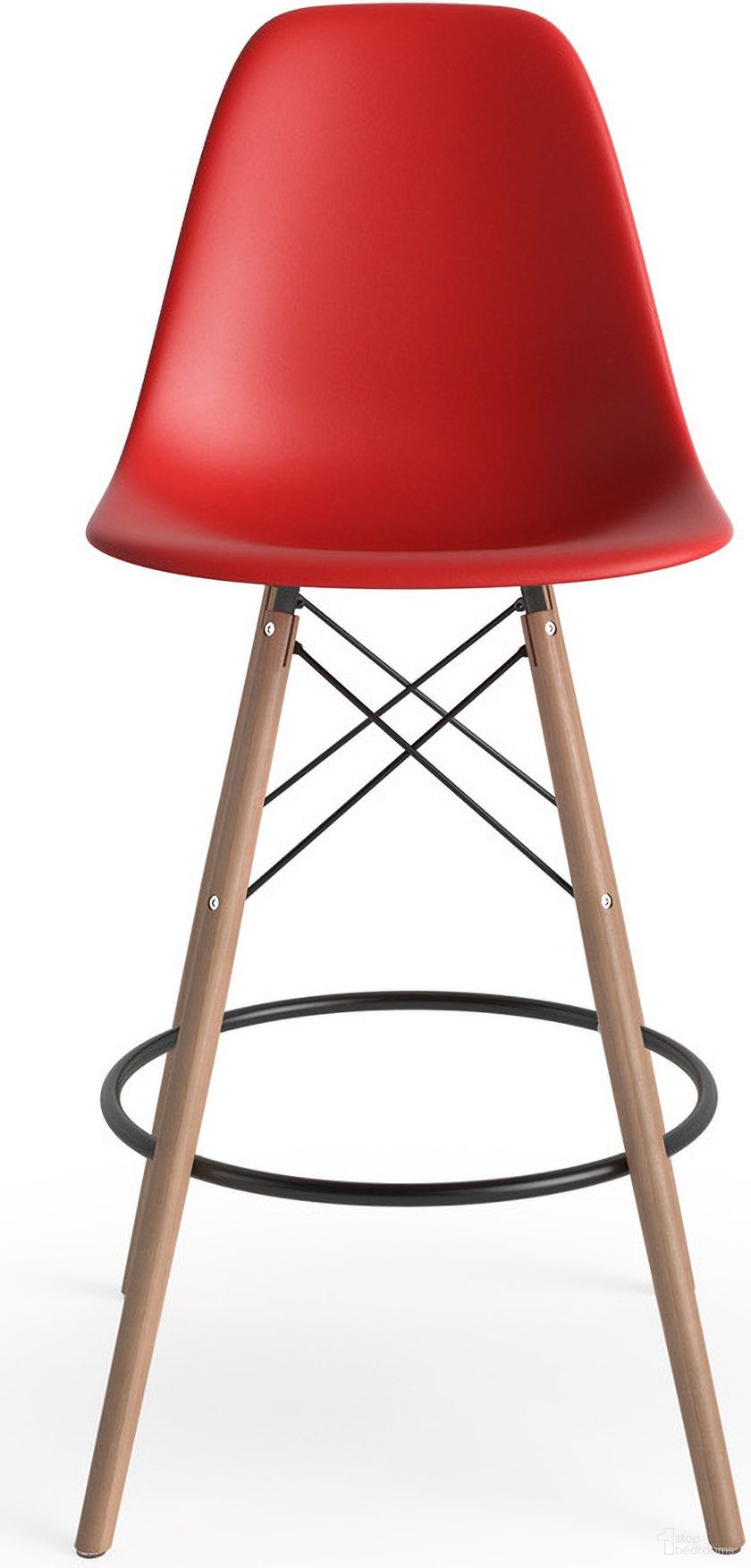 The appearance of Paris Counter Height Stools Set of 2 In Red designed by Aeon in the modern / contemporary interior design. This red piece of furniture was selected by 1StopBedrooms from Paris Collection to add a touch of cosiness and style into your home. Sku: AE6510-Red. Material: Wood.