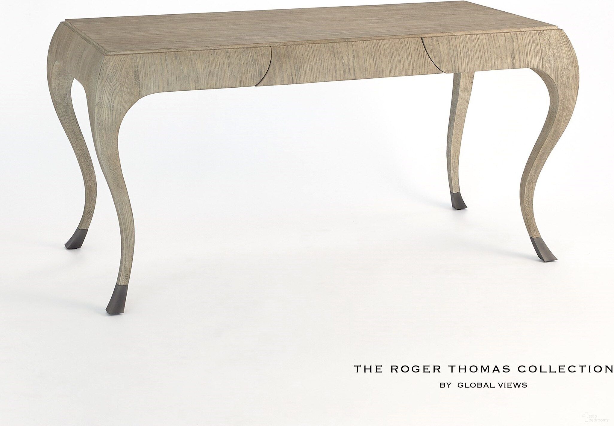 The appearance of Paris Desk In Grey Sandblasted Oak designed by Global Views in the modern / contemporary interior design. This beige piece of furniture was selected by 1StopBedrooms from Paris Collection to add a touch of cosiness and style into your home. Sku: RT2003. Material: Wood.