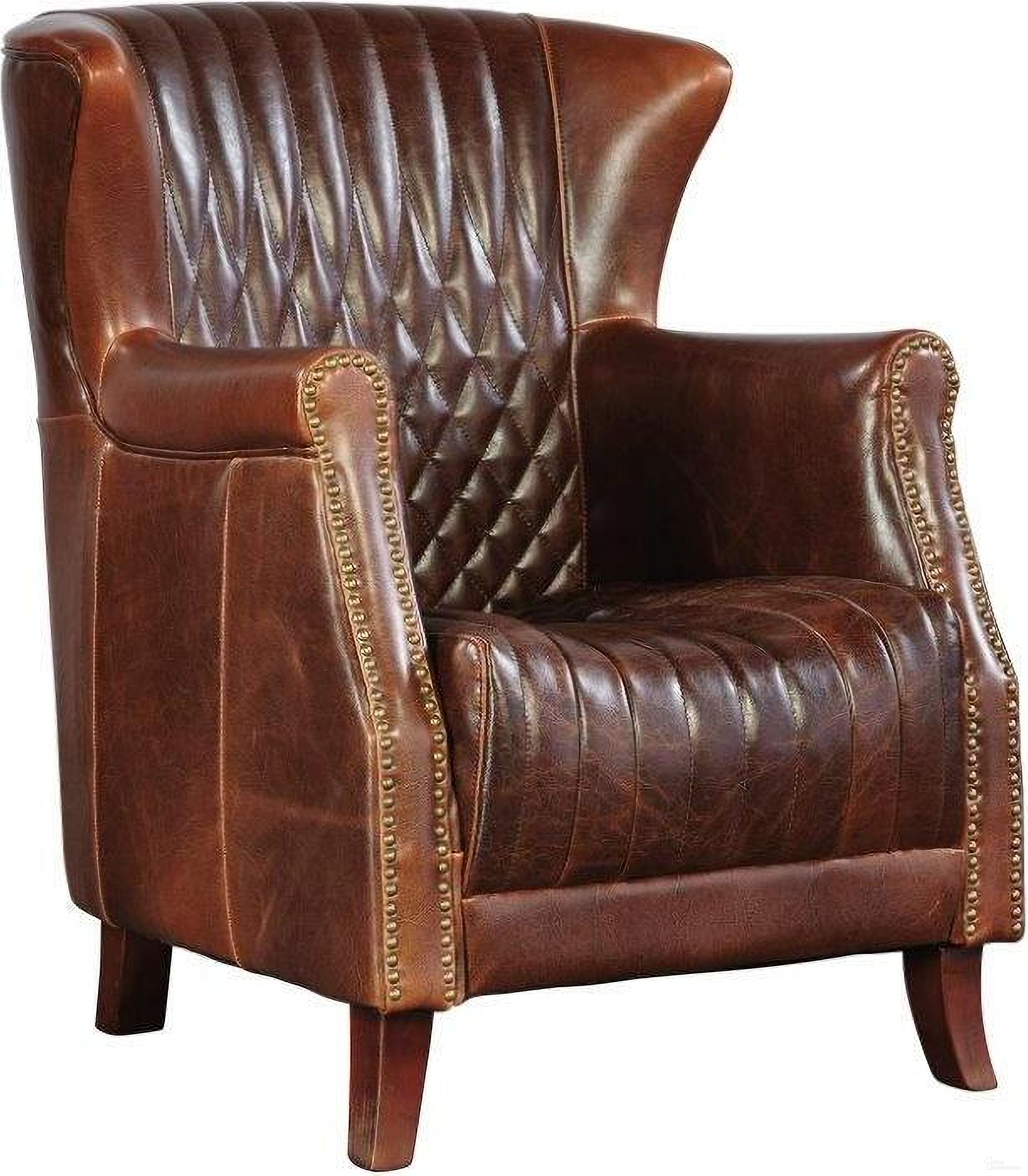 The appearance of Paris Flea Market Chair designed by Furniture Classics in the rustic / southwestern interior design. This brown piece of furniture  was selected by 1StopBedrooms from Paris Collection to add a touch of cosiness and style into your home. Sku: 20-341. Material: Leather.