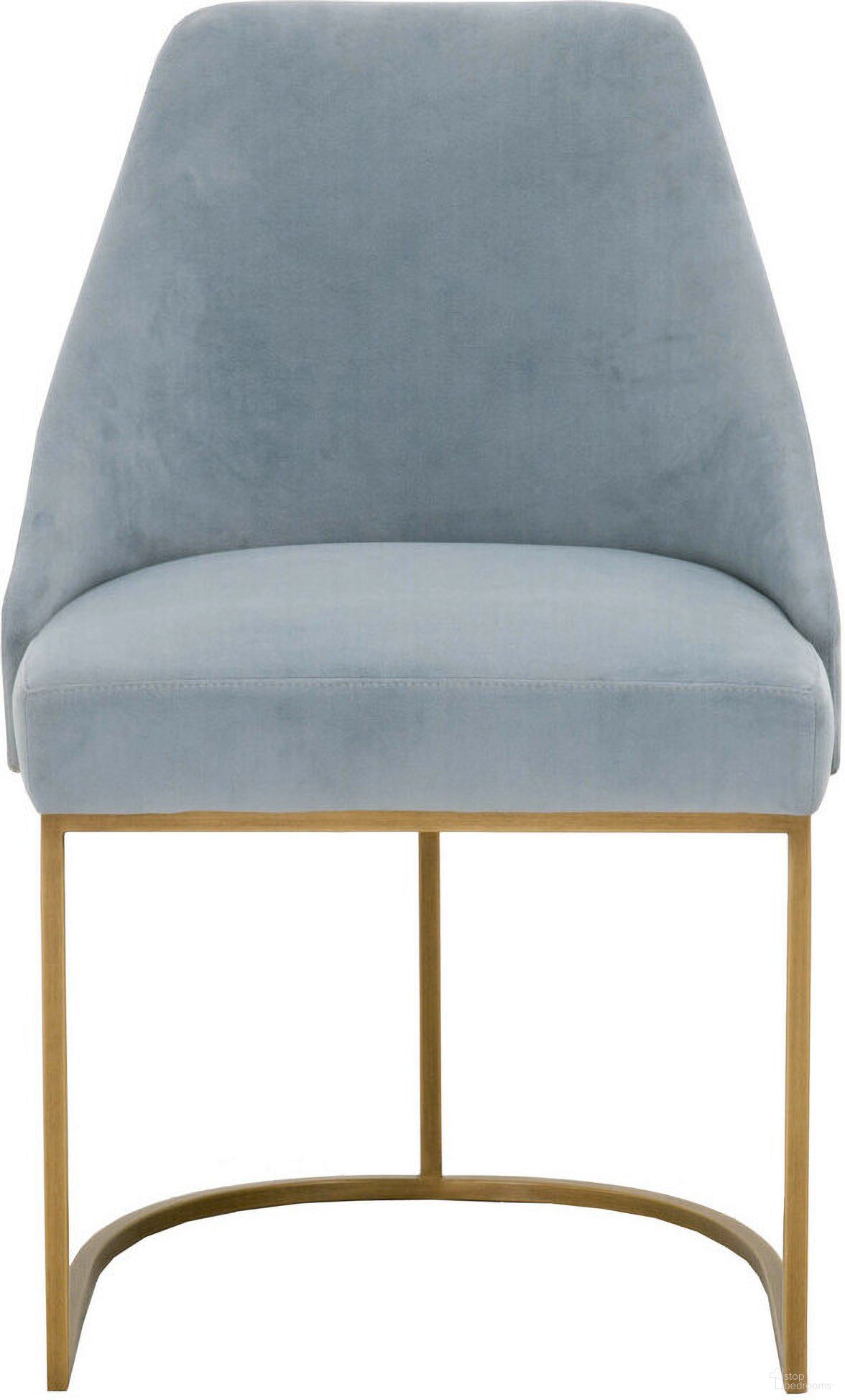 The appearance of Traditions Parissa Dining Chair Set of 2 In Coastal and Brushed Gold designed by Essentials For Living in the transitional interior design. This coastal/brushed gold piece of furniture  was selected by 1StopBedrooms from Traditions Collection to add a touch of cosiness and style into your home. Sku: 6011.COA-BGLD. Material: Steel. Chair Type: Side Chair.