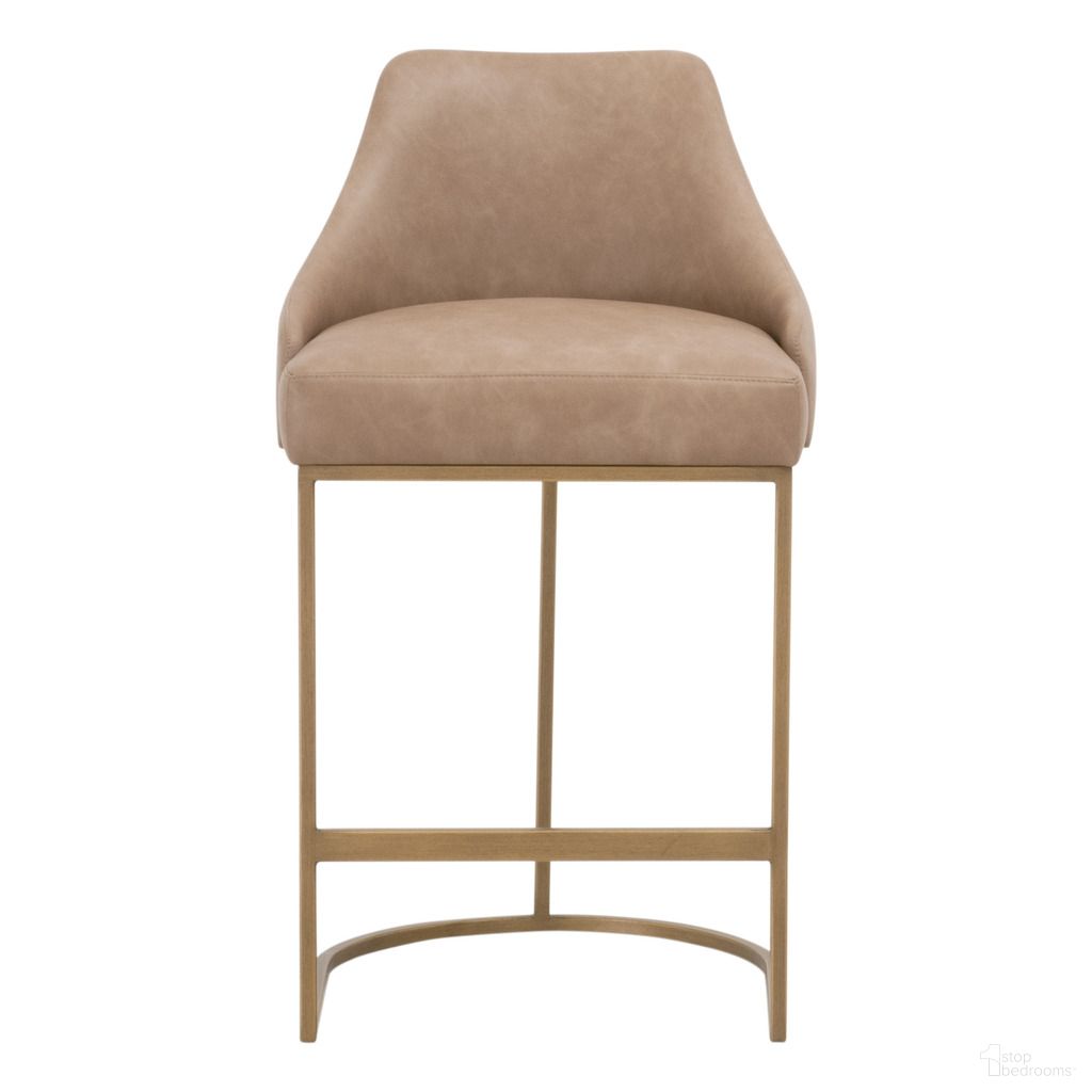 The appearance of Traditions Parissa Counter Stool Set of 2 In Ivanhoe Toast and Brushed Gold designed by Essentials For Living in the transitional interior design. This ivanhoe toast/brushed gold piece of furniture was selected by 1StopBedrooms from Traditions Collection to add a touch of cosiness and style into your home. Sku: 6011CS.IVT-BGLD. Material: Steel.