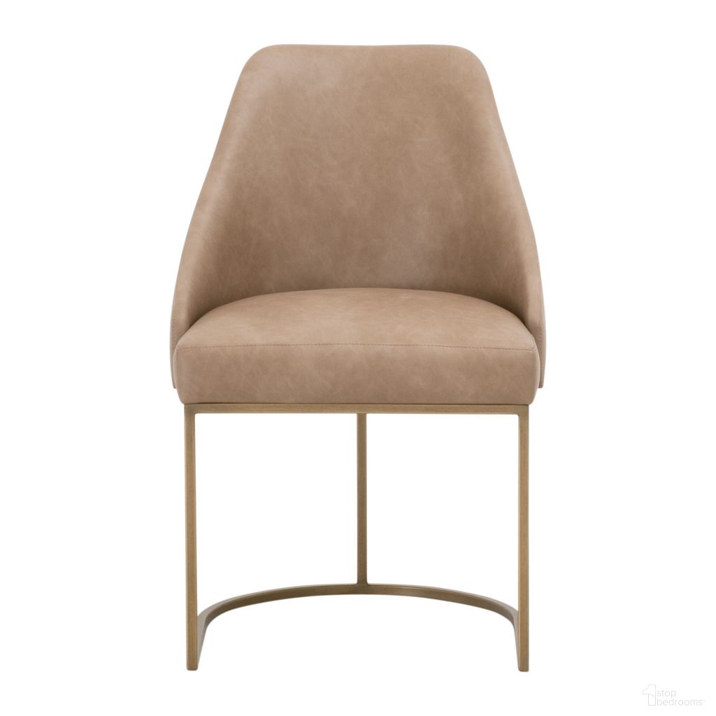 The appearance of Traditions Parissa Dining Chair Set of 2 In Ivanhoe Toast and Brushed Gold designed by Essentials For Living in the transitional interior design. This ivanhoe toast/brushed gold piece of furniture was selected by 1StopBedrooms from Traditions Collection to add a touch of cosiness and style into your home. Sku: 6011.IVT-BGLD. Material: Steel. Chair Type: Side Chair.