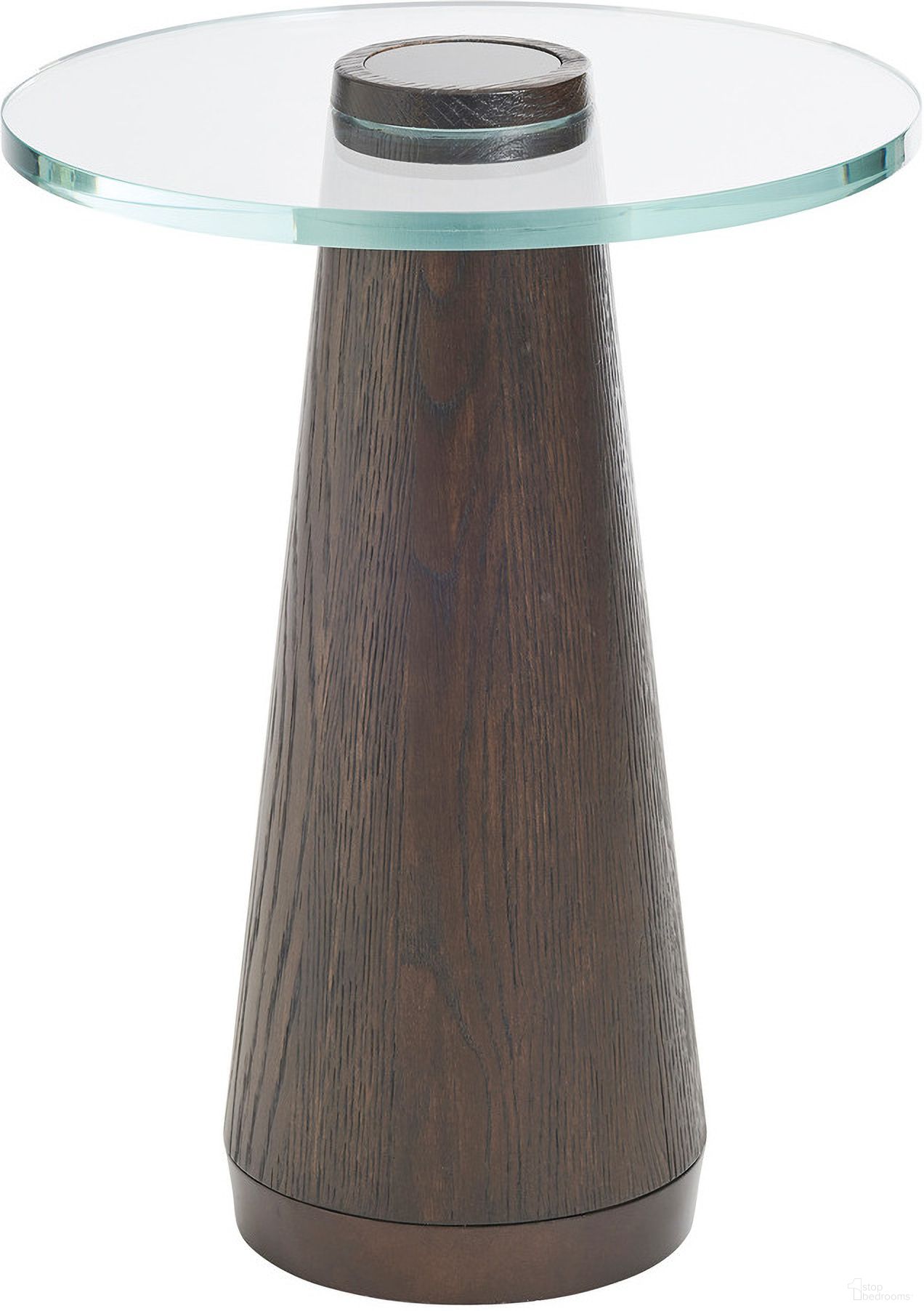The appearance of Park City Apex Glass Top Accent Table In Canyon designed by Barclay Butera in the modern / contemporary interior design. This canyon piece of furniture  was selected by 1StopBedrooms from Park City Collection to add a touch of cosiness and style into your home. Sku: 930-952. Material: Glass.