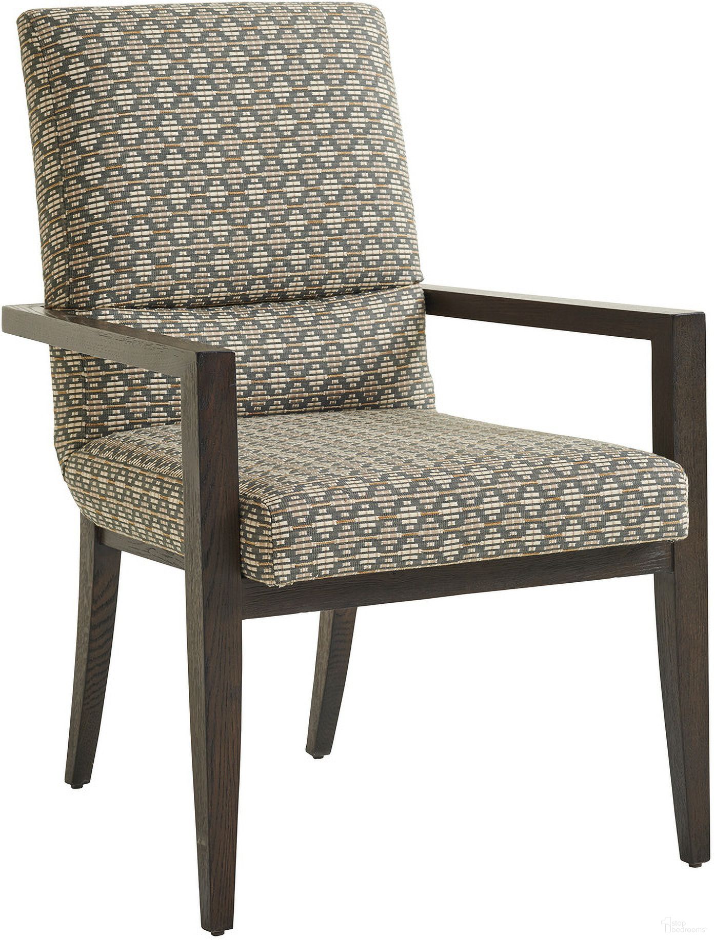 The appearance of Park City Glenwild Upholstered Arm Chair In Canyon designed by Barclay Butera in the transitional interior design. This canyon piece of furniture  was selected by 1StopBedrooms from Park City Collection to add a touch of cosiness and style into your home. Sku: 930-883-41. Chair Type: Arm Chair.