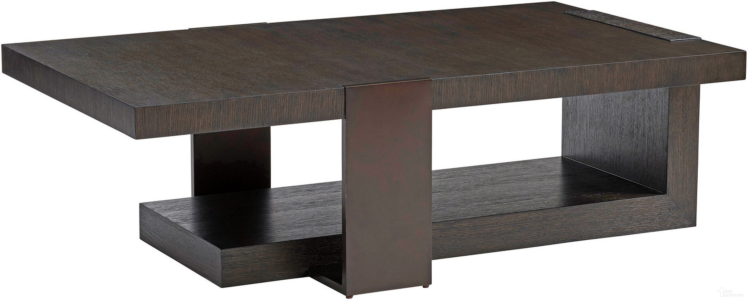 The appearance of Park City Quarry Rectangular Cocktail Table In Canyon designed by Barclay Butera in the modern / contemporary interior design. This canyon piece of furniture was selected by 1StopBedrooms from Park City Collection to add a touch of cosiness and style into your home. Sku: 930-943. Material: Wood.