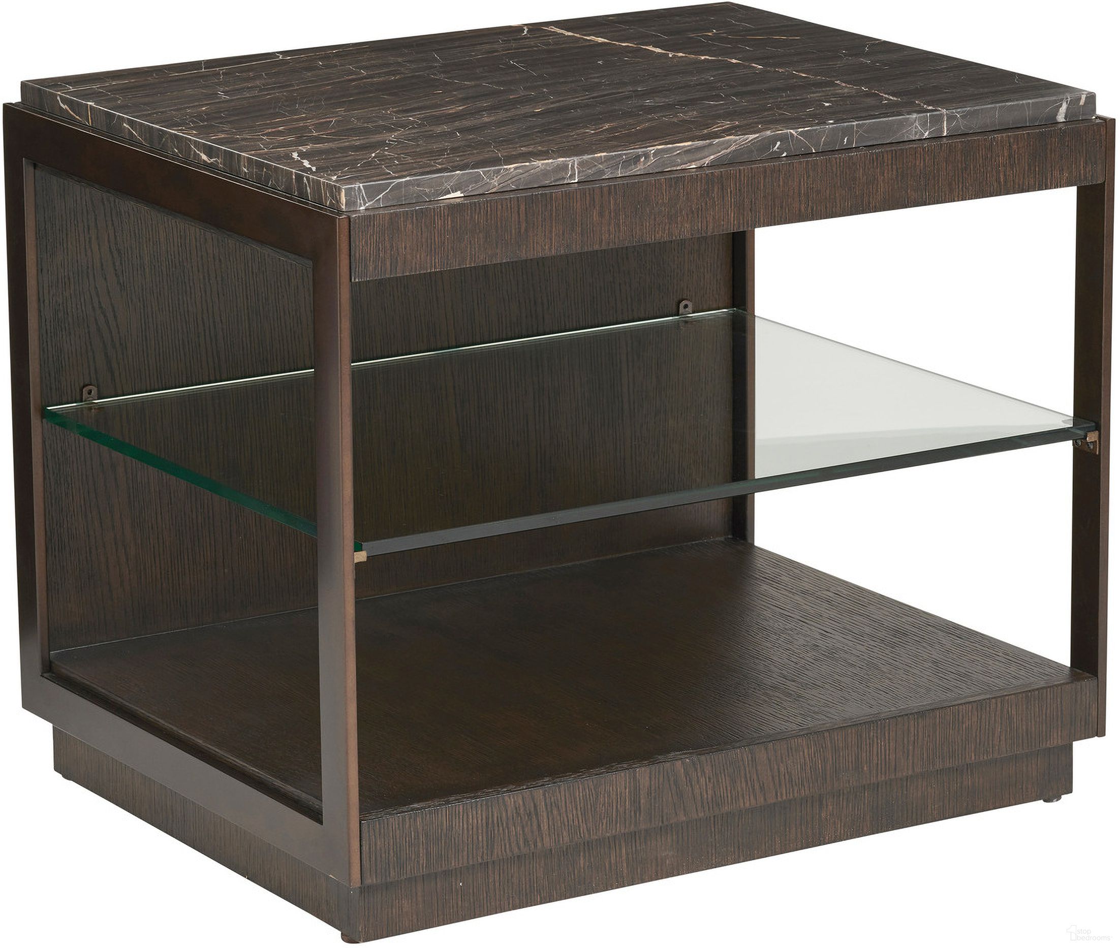 The appearance of Park City Summit Rectangular End Table In Canyon designed by Barclay Butera in the modern / contemporary interior design. This canyon piece of furniture was selected by 1StopBedrooms from Park City Collection to add a touch of cosiness and style into your home. Sku: 930-955. Material: Metal.