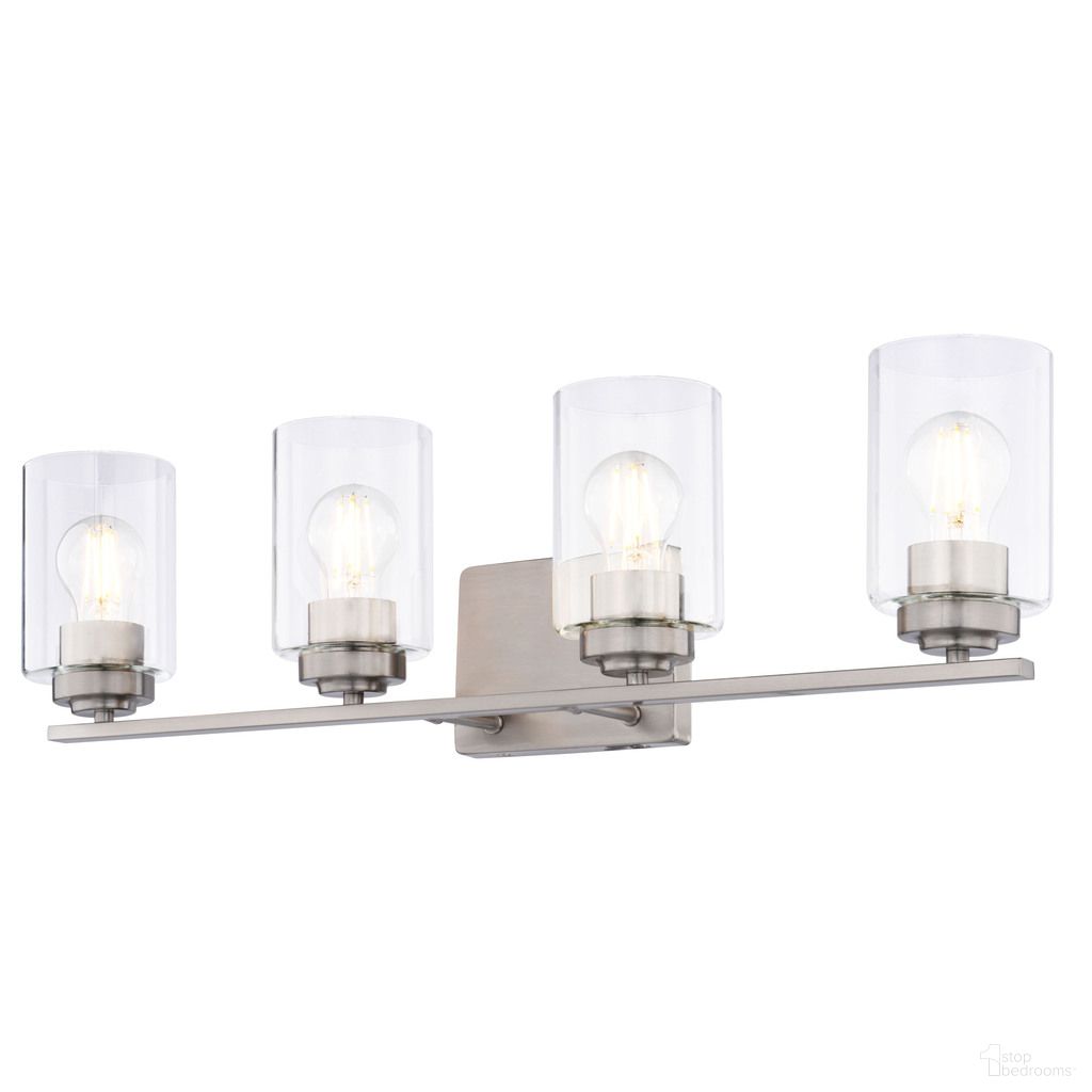 Park Ridge 27.5 Inch 4 Light Vanity In Satin Nickel