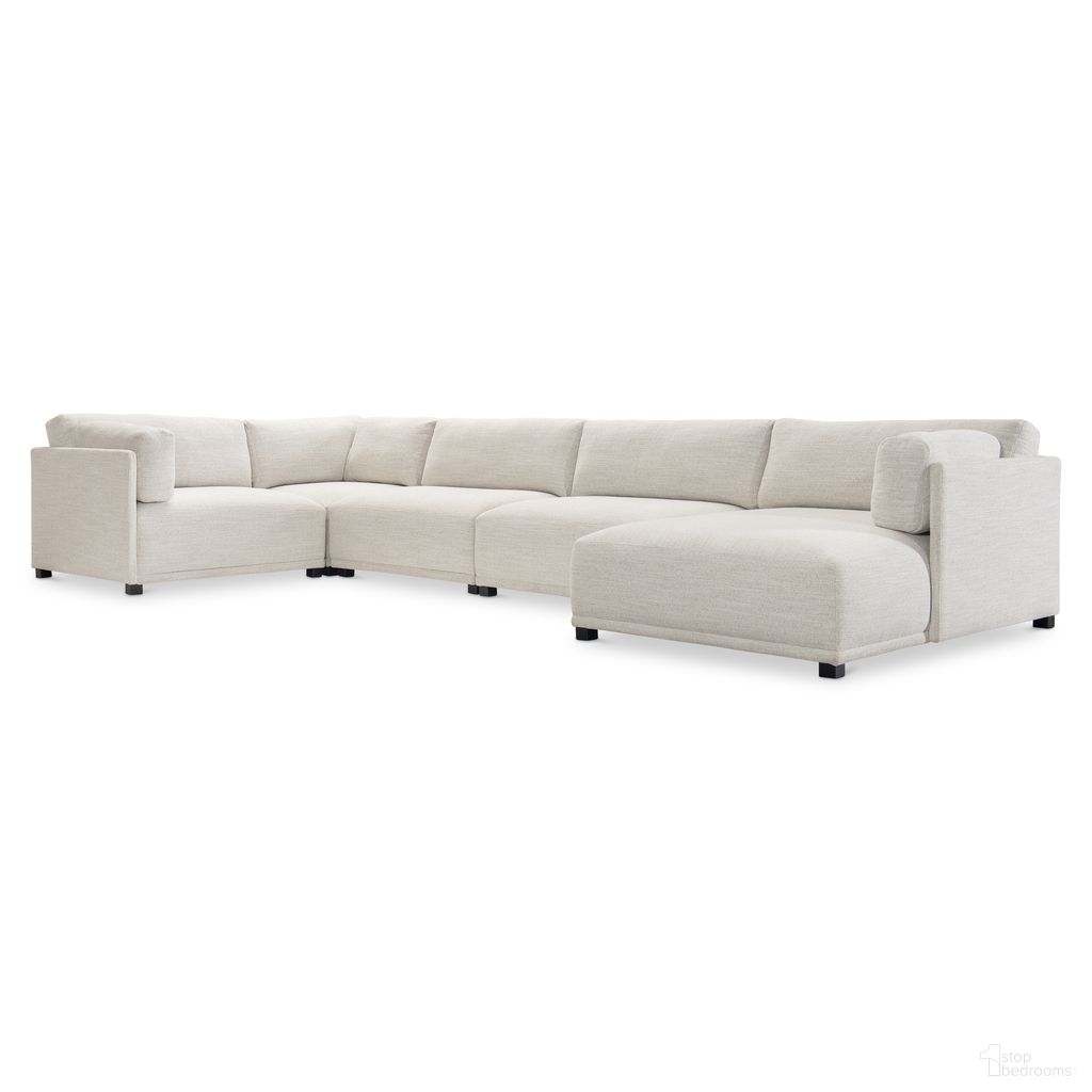 The appearance of Parker 5-Piece Fabric Right Facing Sectional In White and Cream designed by Bernhardt in the modern / contemporary interior design. This white/cream piece of furniture was selected by 1StopBedrooms from Parker Collection to add a touch of cosiness and style into your home. Sku: L1730O;L1730O;L1732O;L1736O;L1737O. Material: Fabric.