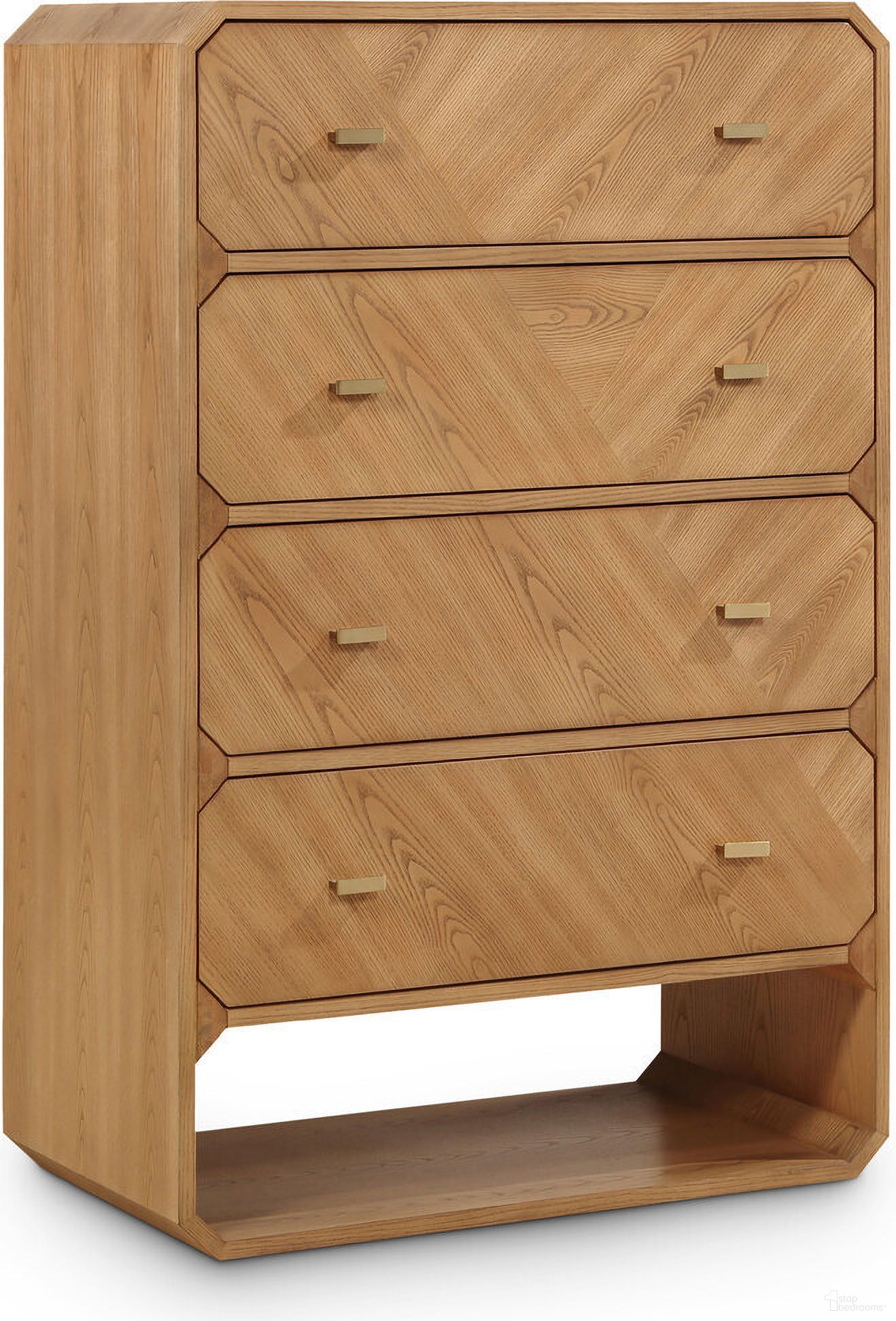 The appearance of Parker Ash Veneer Chest In Natural designed by Meridian in the transitional interior design. This natural piece of furniture was selected by 1StopBedrooms from Parker Collection to add a touch of cosiness and style into your home. Sku: 300Natural-CH. Material: Ash Veneer.