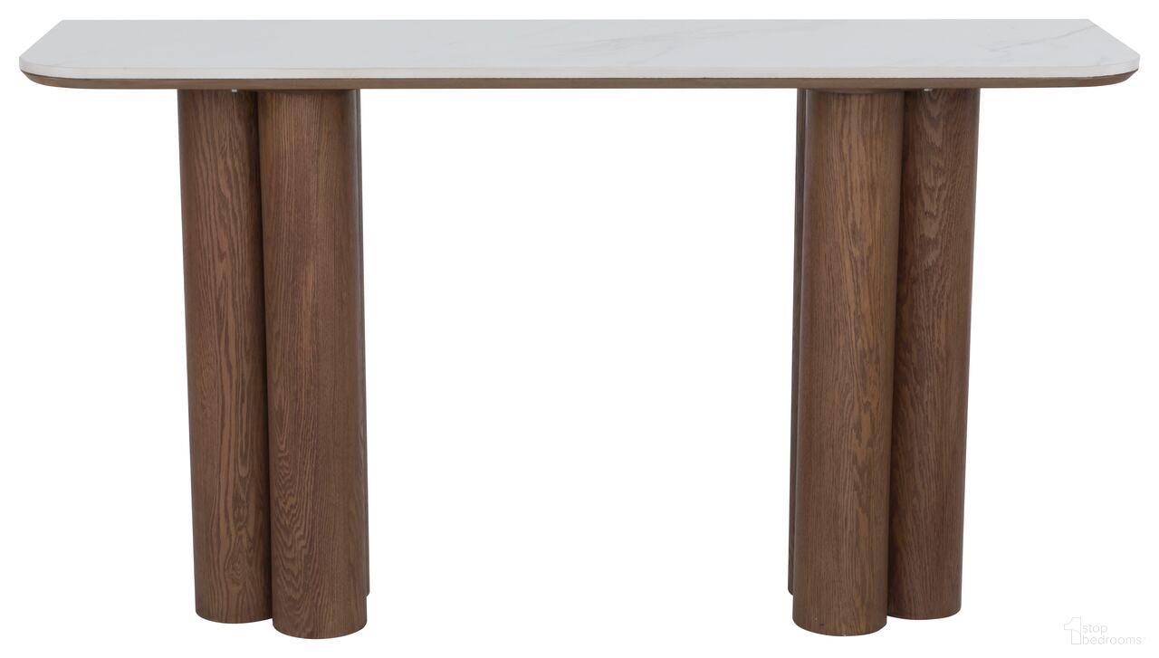 The appearance of Parker Console Table In Oak and White designed by Fairfield Chair in the modern / contemporary interior design. This oak and white piece of furniture was selected by 1StopBedrooms from Parker Collection to add a touch of cosiness and style into your home. Sku: 8182-99. Material: Oak Veneer.