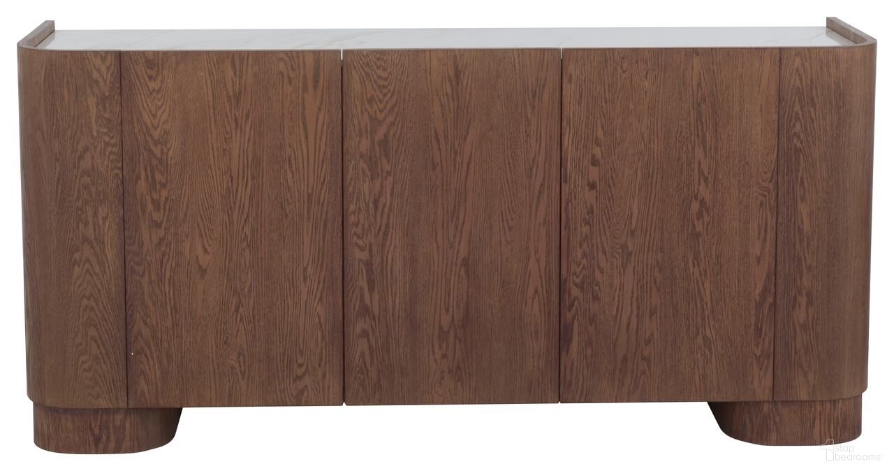 The appearance of Parker Credenza In Oak and White designed by Fairfield Chair in the modern / contemporary interior design. This oak and white piece of furniture was selected by 1StopBedrooms from Parker Collection to add a touch of cosiness and style into your home. Sku: 8182-17. Material: Oak Veneer.