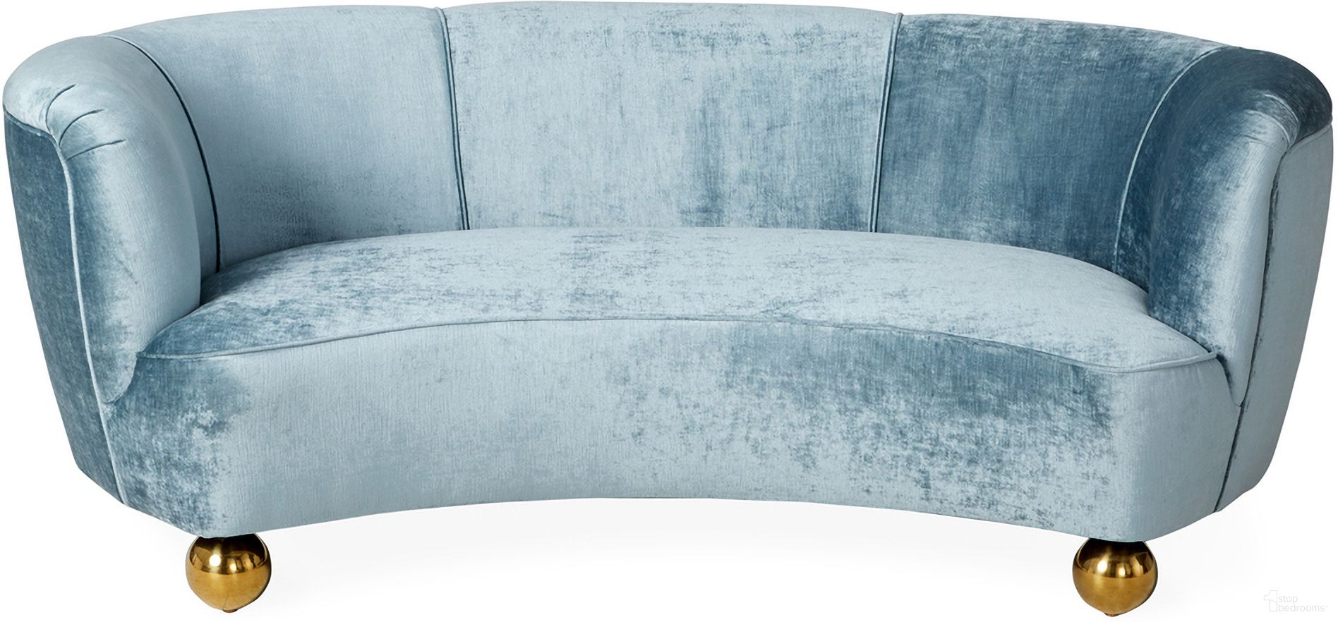 Parker Curved Sofa In Brussels Powder