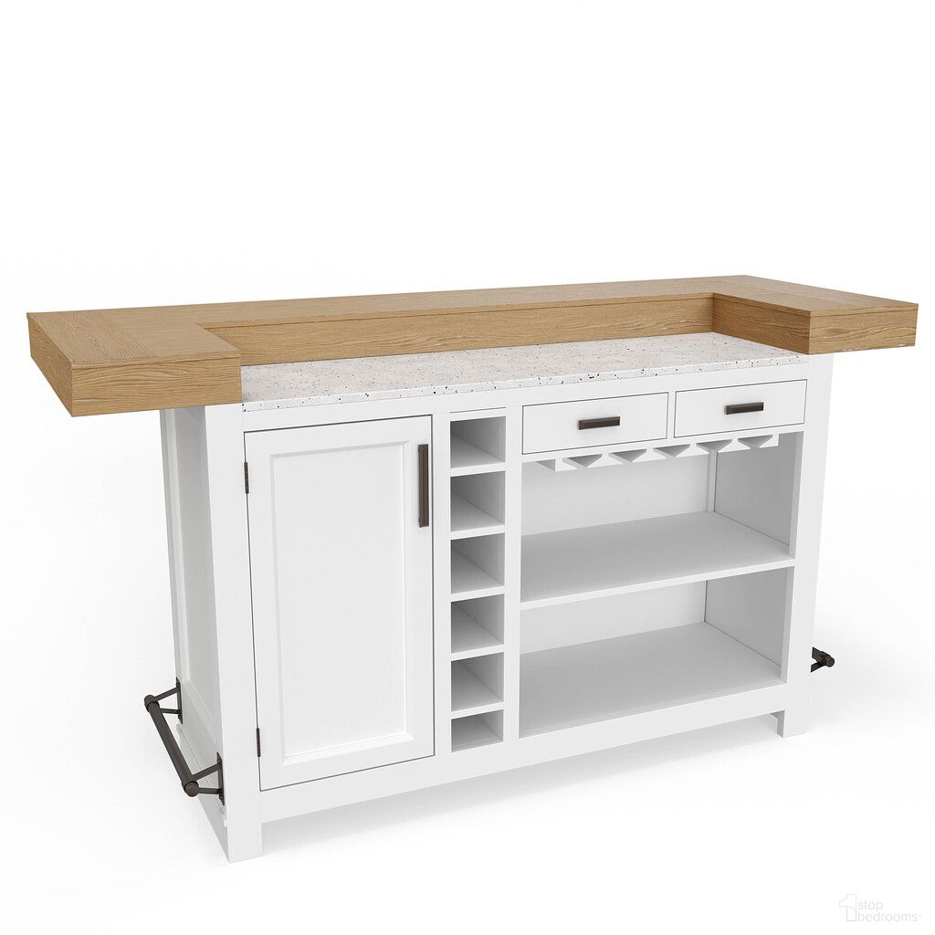 The appearance of Parker House Americana Modern Dining 78 Inch Bar With Quartz Insert designed by Parker House in the modern / contemporary interior design. This cotton piece of furniture was selected by 1StopBedrooms from Americana Collection to add a touch of cosiness and style into your home. Sku: DAME#78B-COT;DAME#78T-COT. Material: Wood Veneer. Table Top Shape: Rectangular.