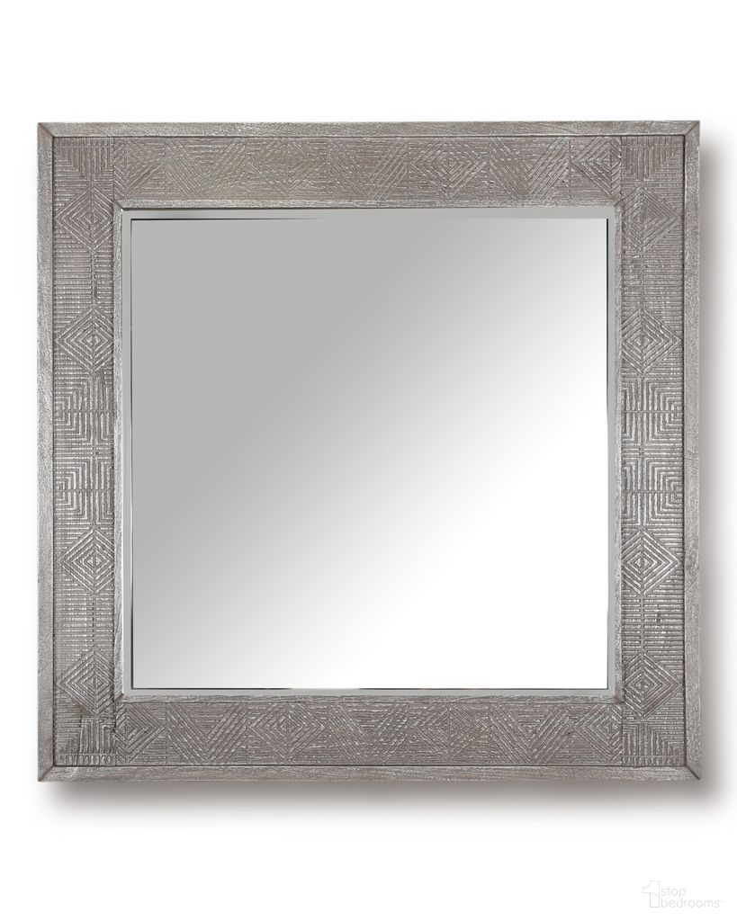 The appearance of Parker House Crossings Serengeti Wall Mirror designed by Parker House in the modern / contemporary interior design. This grey piece of furniture  was selected by 1StopBedrooms from Crossings Serengeti Collection to add a touch of cosiness and style into your home. Sku: SER#M43. Material: Wood.