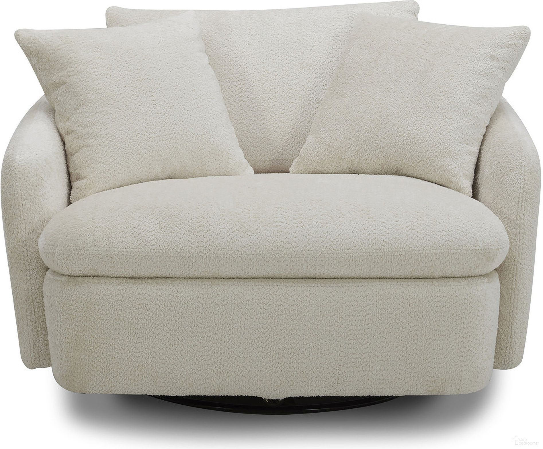 The appearance of Parker Living Boomer Utopia Sand Large Swivel Chair With 2 Toss Pillow designed by Parker House in the transitional interior design. This sand piece of furniture was selected by 1StopBedrooms from Boomer Collection to add a touch of cosiness and style into your home. Sku: SBMR#912S-UTSA. Material: Polyester.