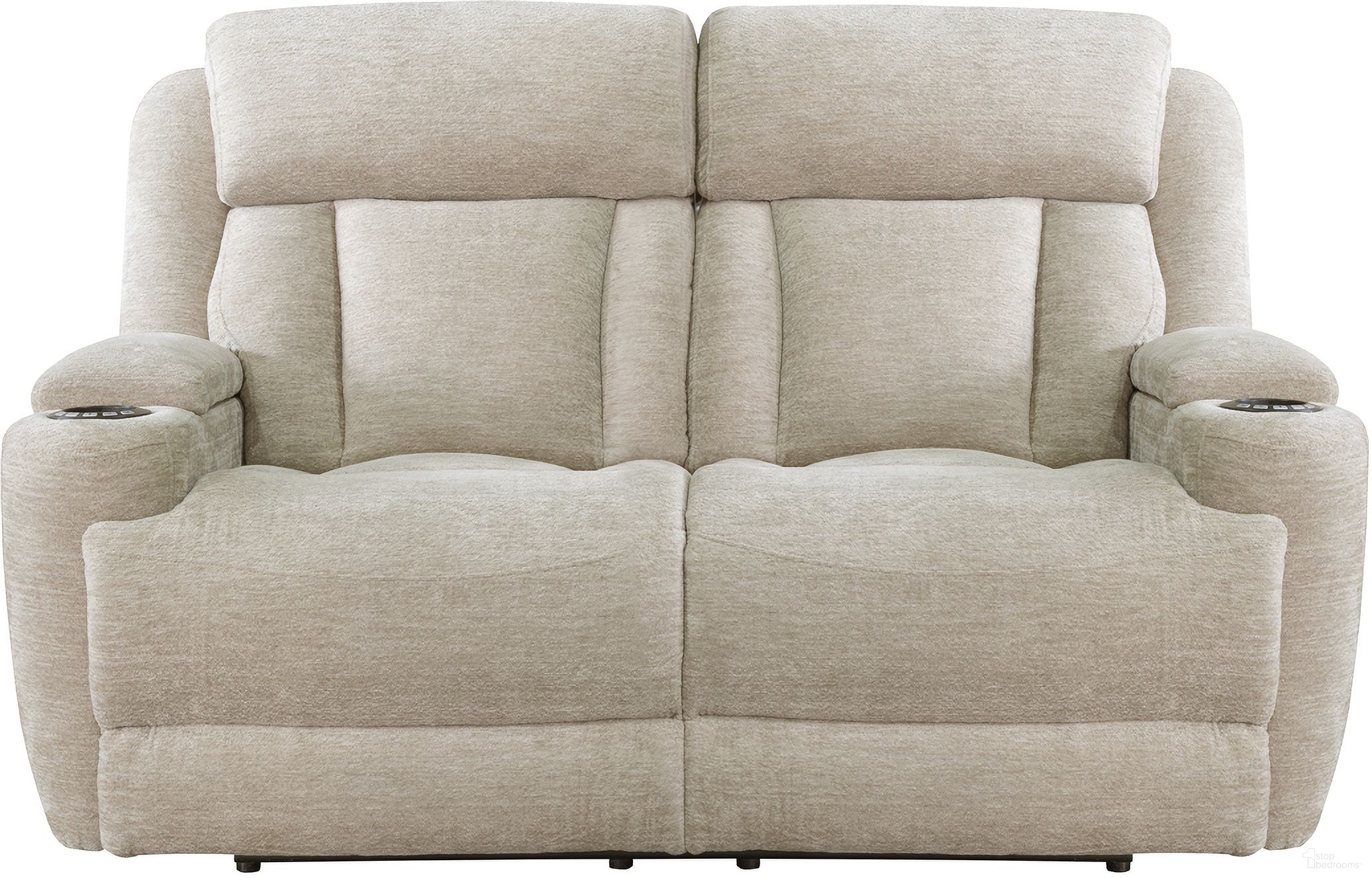 The appearance of Parker Living Dalton Lucky Fawn Power Loveseat designed by Parker House in the transitional interior design. This fawn piece of furniture was selected by 1StopBedrooms from Dalton Collection to add a touch of cosiness and style into your home. Sku: MDAL#822PH-LFA. Material: Polyester.