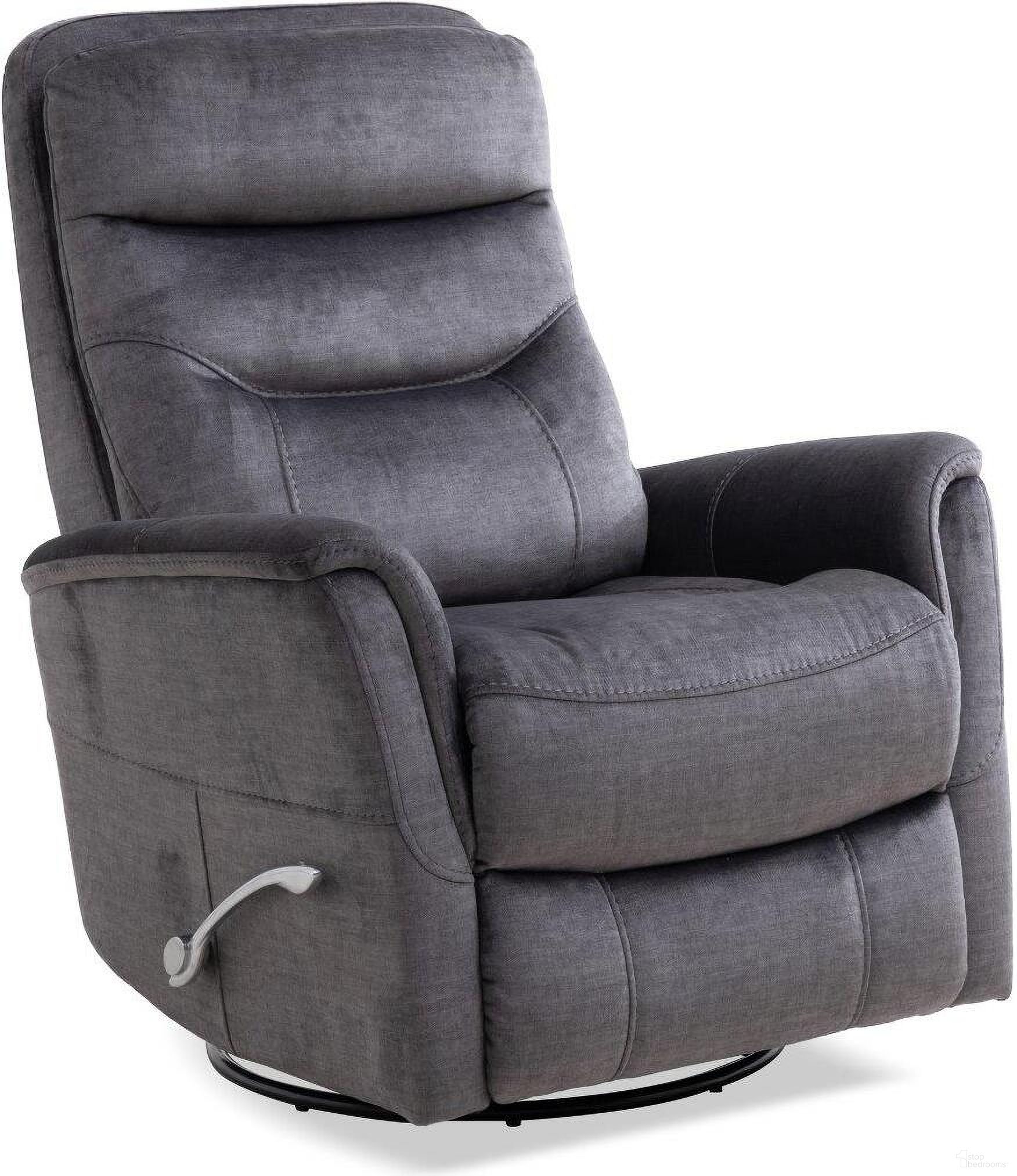 Parker Living Gemini Capri Charcoal Manual Swivel Glider Recliner