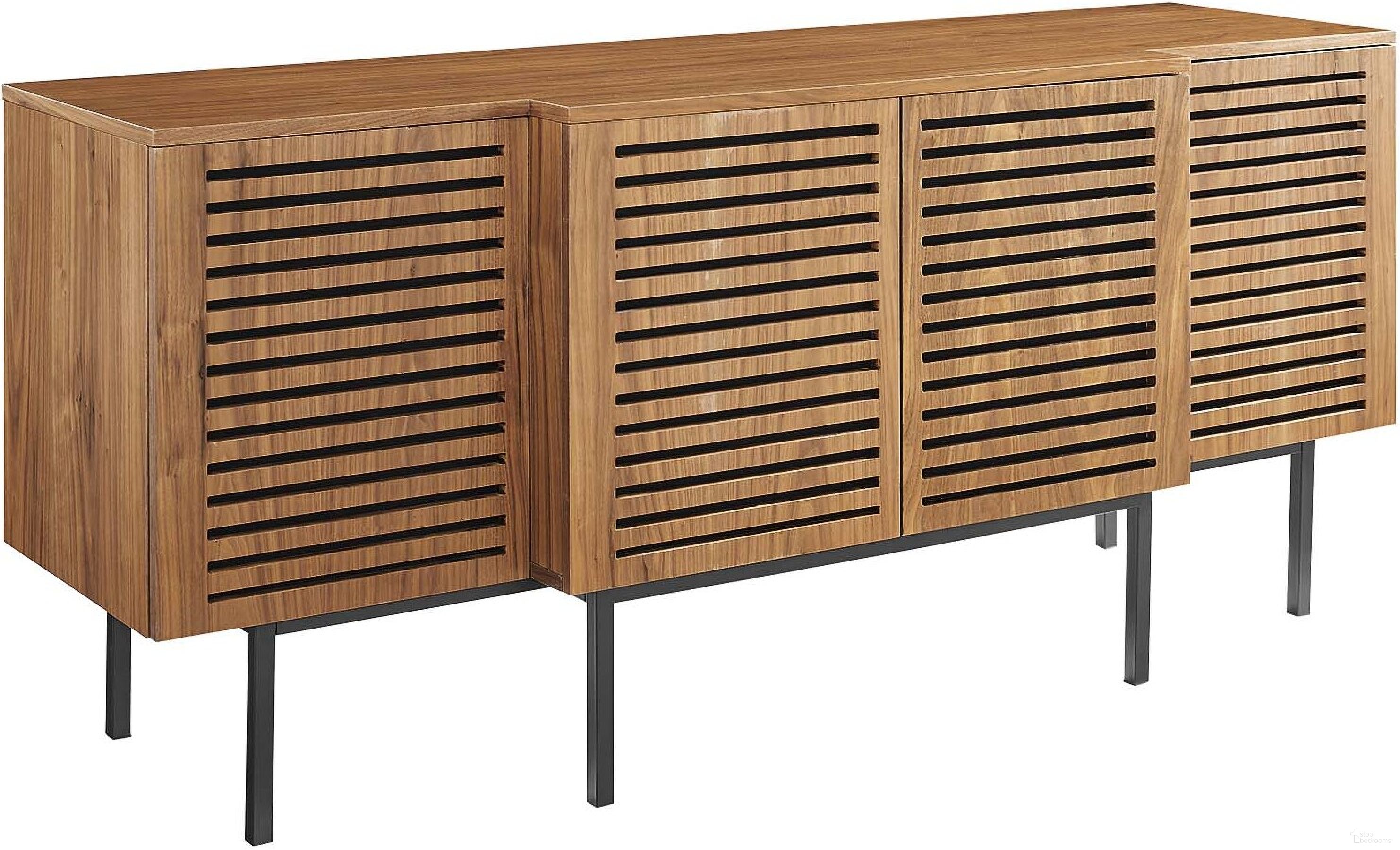 The appearance of Parker Sideboard designed by Modway in the modern / contemporary interior design. This walnut piece of furniture was selected by 1StopBedrooms from Parker Collection to add a touch of cosiness and style into your home. Sku: EEI-4769-WAL. Material: Wood Veneer.