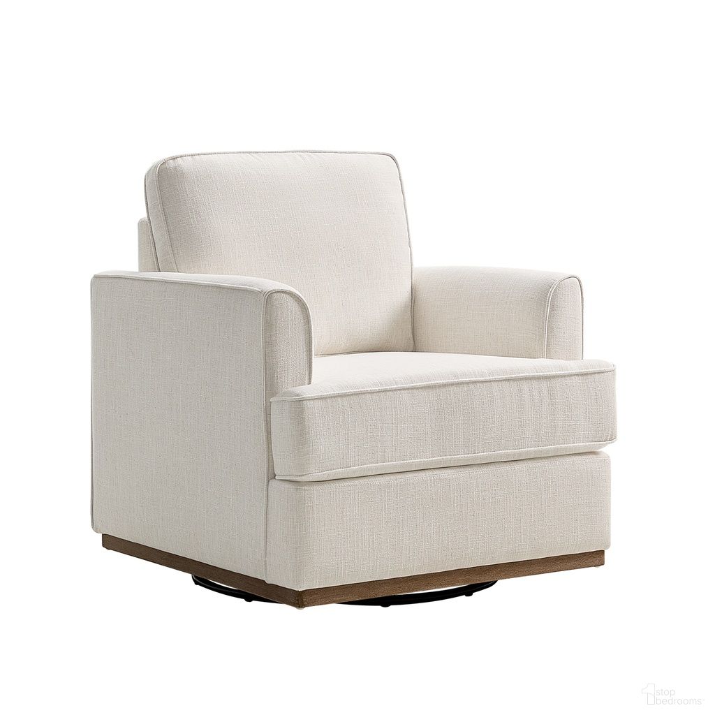 The appearance of Parker Swivel Armchair In Beige designed by Karat Home in the transitional interior design. This beige piece of furniture was selected by 1StopBedrooms from Parker Collection to add a touch of cosiness and style into your home. Sku: CHJK1511-BGE. Material: Linen Look Fabric.