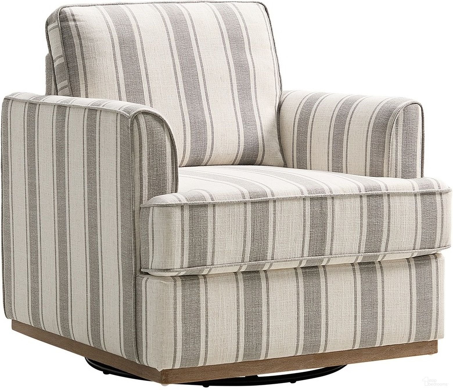 Parker Swivel Armchair In Grey