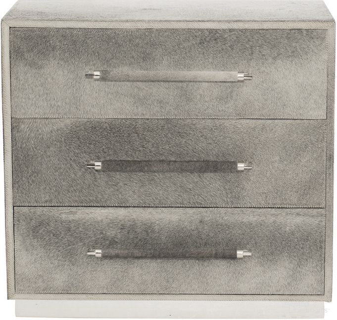 The appearance of Parkin Nightstand designed by Bernhardt in the modern / contemporary interior design. This gray piece of furniture was selected by 1StopBedrooms from Parkin Collection to add a touch of cosiness and style into your home. Sku: 369031. Material: Stainless Steel.