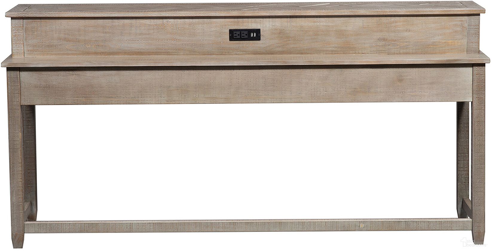 The appearance of Parkland Falls Console Bar Table designed by Liberty in the transitional interior design. This weathered taupe piece of furniture was selected by 1StopBedrooms from Parkland Falls Collection to add a touch of cosiness and style into your home. Sku: 172-OT7436. Table Top Shape: Rectangular. Material: Pine.