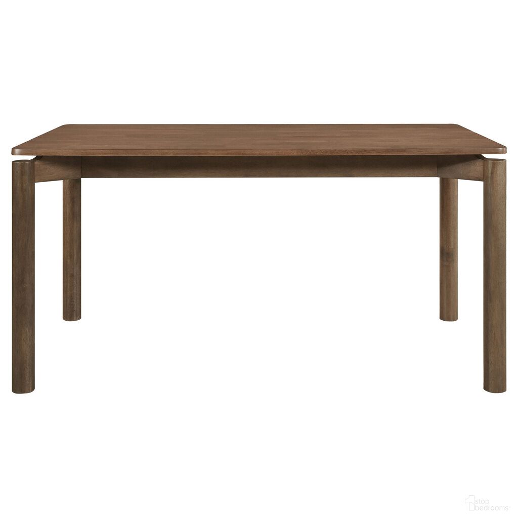 The appearance of Parkridge 59 Inch Rectangular Dining Table In Natural Walnut designed by Coaster in the transitional interior design. This natural walnut piece of furniture  was selected by 1StopBedrooms from Parkridge Collection to add a touch of cosiness and style into your home. Sku: 108561. Table Base Style: Legs. Table Top Shape: Rectangular. Material: Veneer. Size: 36" x 59".