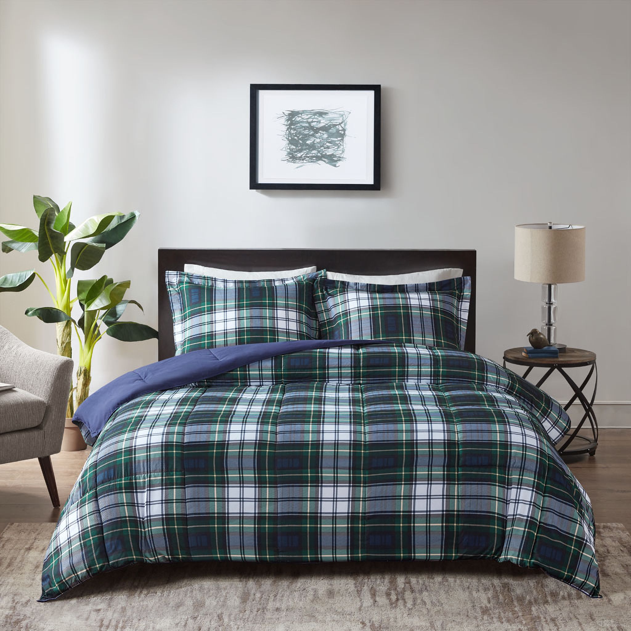 The appearance of Parkston Microfiber Printed 3 Piece King Comforter Mini Set In Navy designed by Olliix in the transitional interior design. This navy piece of furniture was selected by 1StopBedrooms from Parkston Collection to add a touch of cosiness and style into your home. Sku: BASI10-0244. Material: Microfiber. Bed Size: King.