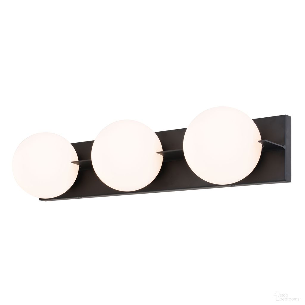 The appearance of Parkview 3 Light Vanity Light In Matte Black designed by Vaxcel in the transitional interior design. This matte black piece of furniture  was selected by 1StopBedrooms from Parkview Collection to add a touch of cosiness and style into your home. Sku: W0449. Material: Steel.