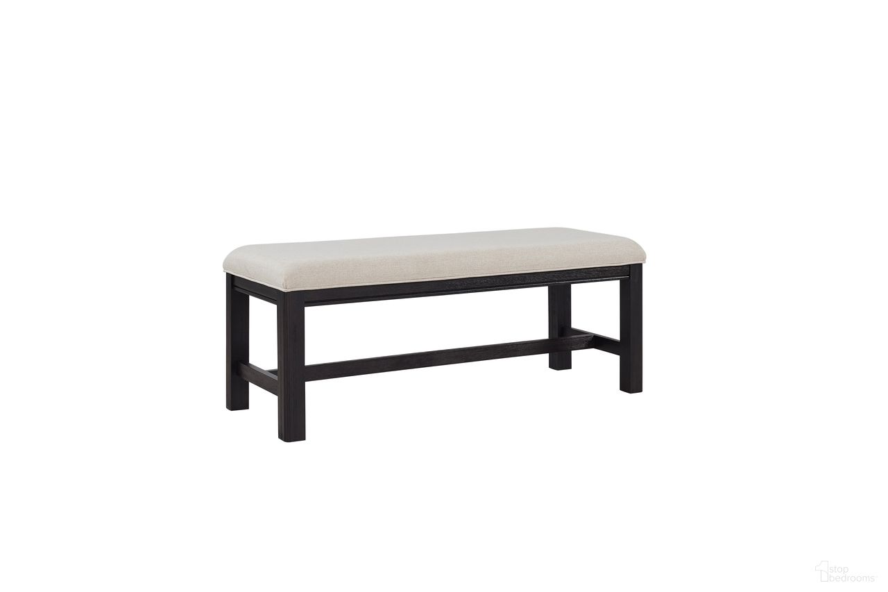 The appearance of Parson Creek Dining Bench in Cinder designed by FD Home in the country / farmhouse interior design. This cinder piece of furniture was selected by 1StopBedrooms from Parson Creek II Collection to add a touch of cosiness and style into your home. Sku: 4418-22. Material: Poplar Solid.