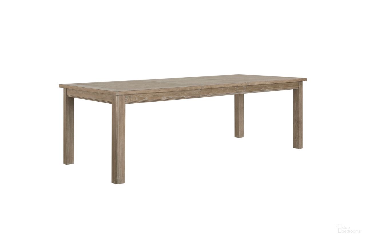 The appearance of Parson Creek Extendable Dining Table in Milk-Paint Oak designed by FD Home in the country / farmhouse interior design. This milk paint oak piece of furniture was selected by 1StopBedrooms from Parson Creek Collection to add a touch of cosiness and style into your home. Sku: 4318-04. Table Base Style: Legs. Table Top Shape: Rectangular. Material: Poplar Solid. Size: 93" x 41".