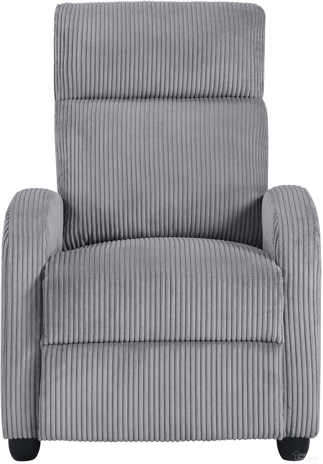 The appearance of Parsons Push Back Reclining Chair In Dark Gray designed by Homelegance in the modern / contemporary interior design. This dark gray piece of furniture was selected by 1StopBedrooms from Parsons Collection to add a touch of cosiness and style into your home. Sku: 9588DGY-1PB. Material: Corduroy.