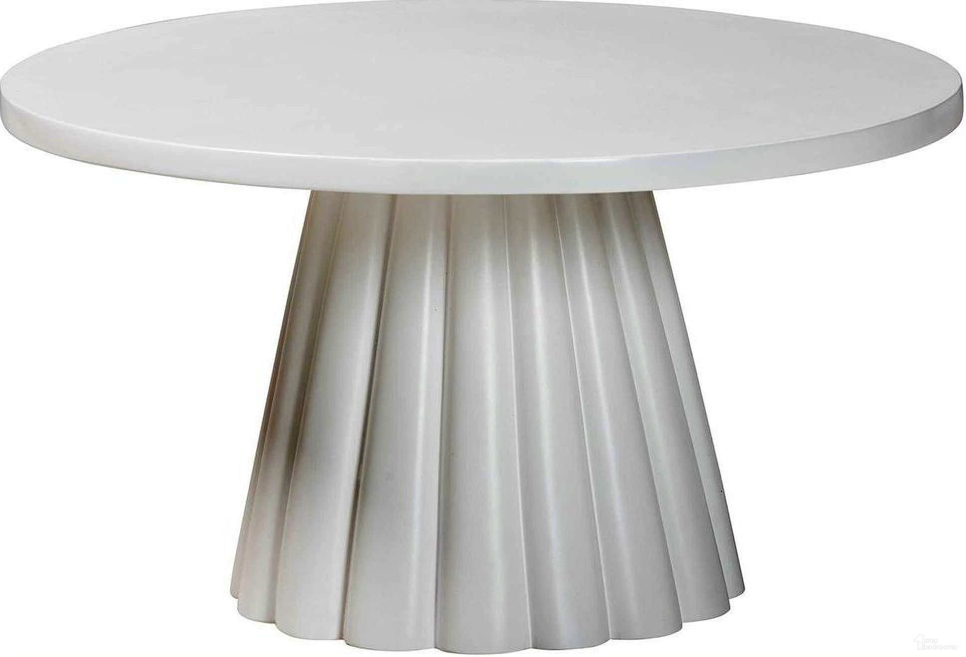 The appearance of Parvana Round Coffee Table with Fluted Pedestal Base In White designed by Baxton Studio in the modern / contemporary interior design. This white piece of furniture was selected by 1StopBedrooms from Parvana Collection to add a touch of cosiness and style into your home. Sku: Parvana-White Resin-CT. Material: Plastic.